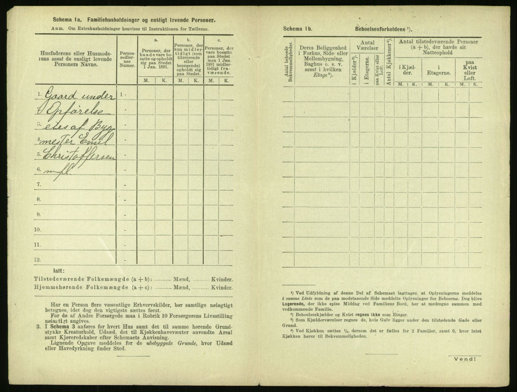 RA, 1891 census for 0301 Kristiania, 1891, p. 40005