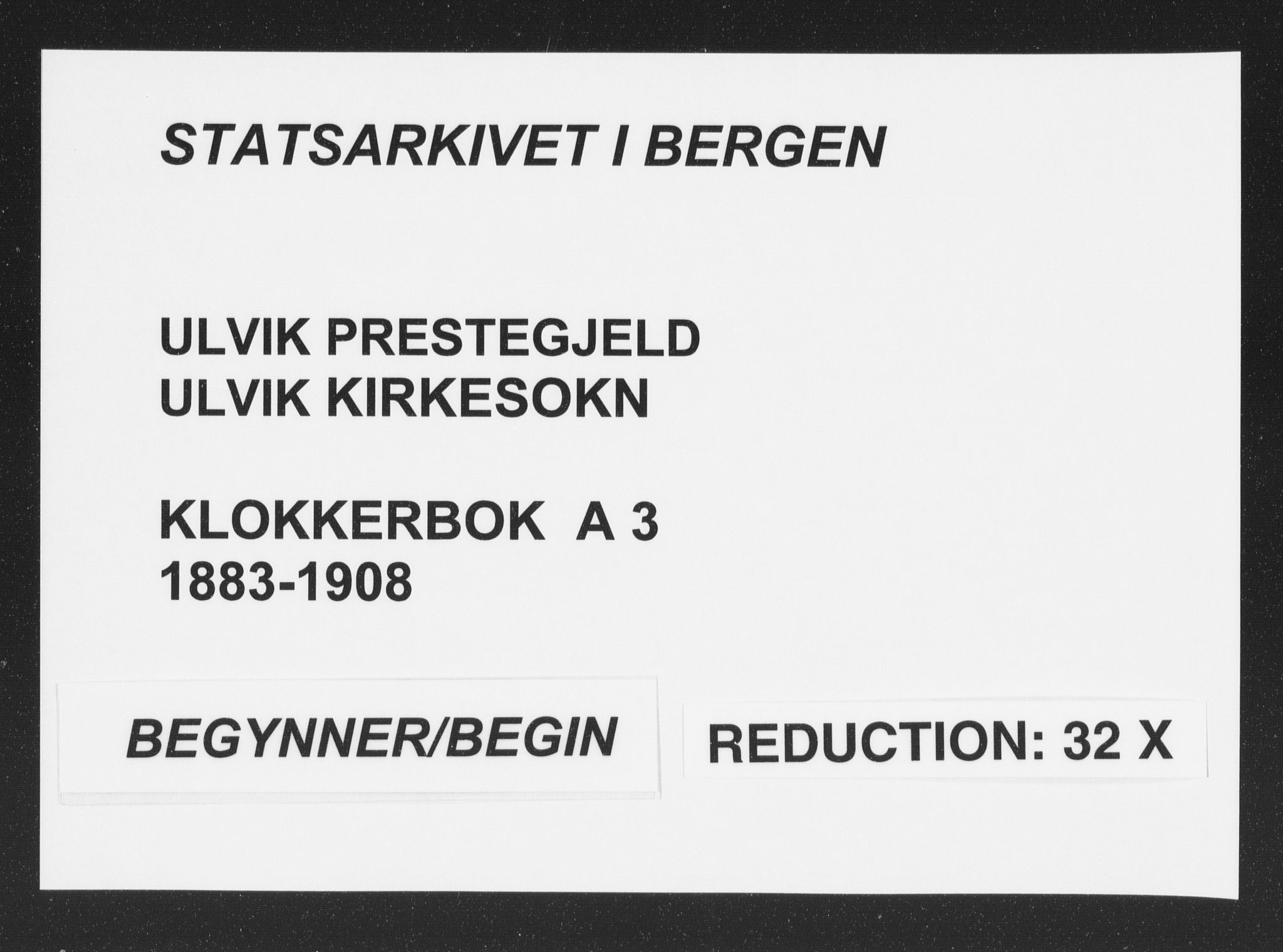 Ulvik sokneprestembete, SAB/A-78801/H/Hab: Parish register (copy) no. A 3, 1883-1908