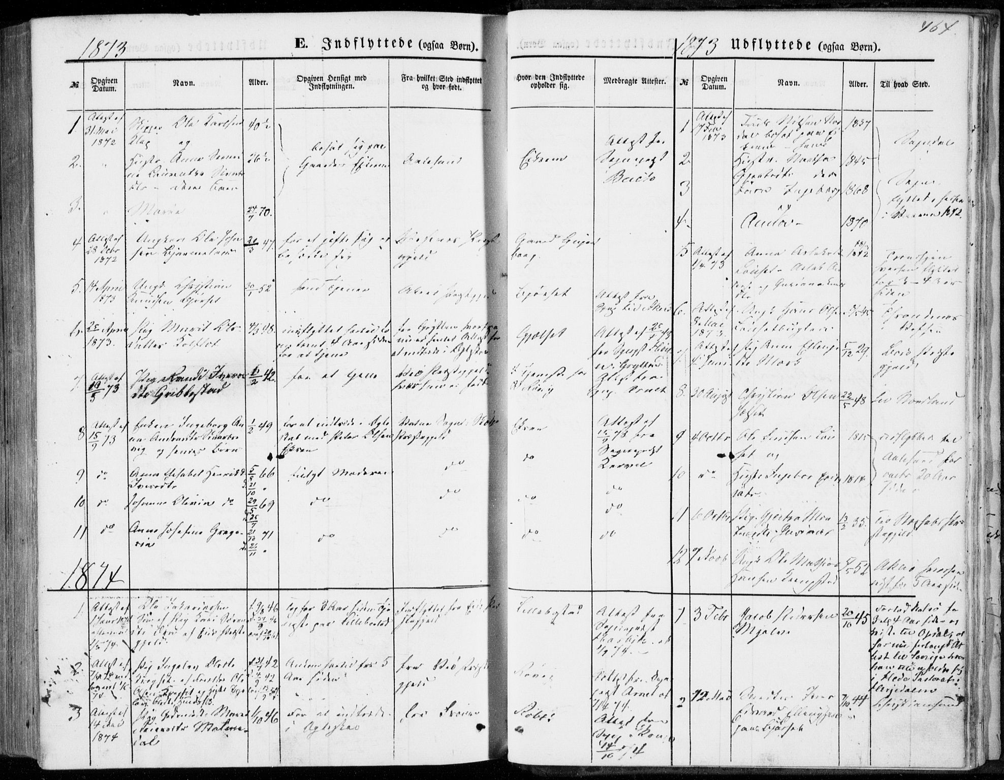 Ministerialprotokoller, klokkerbøker og fødselsregistre - Møre og Romsdal, AV/SAT-A-1454/555/L0655: Parish register (official) no. 555A05, 1869-1886, p. 464