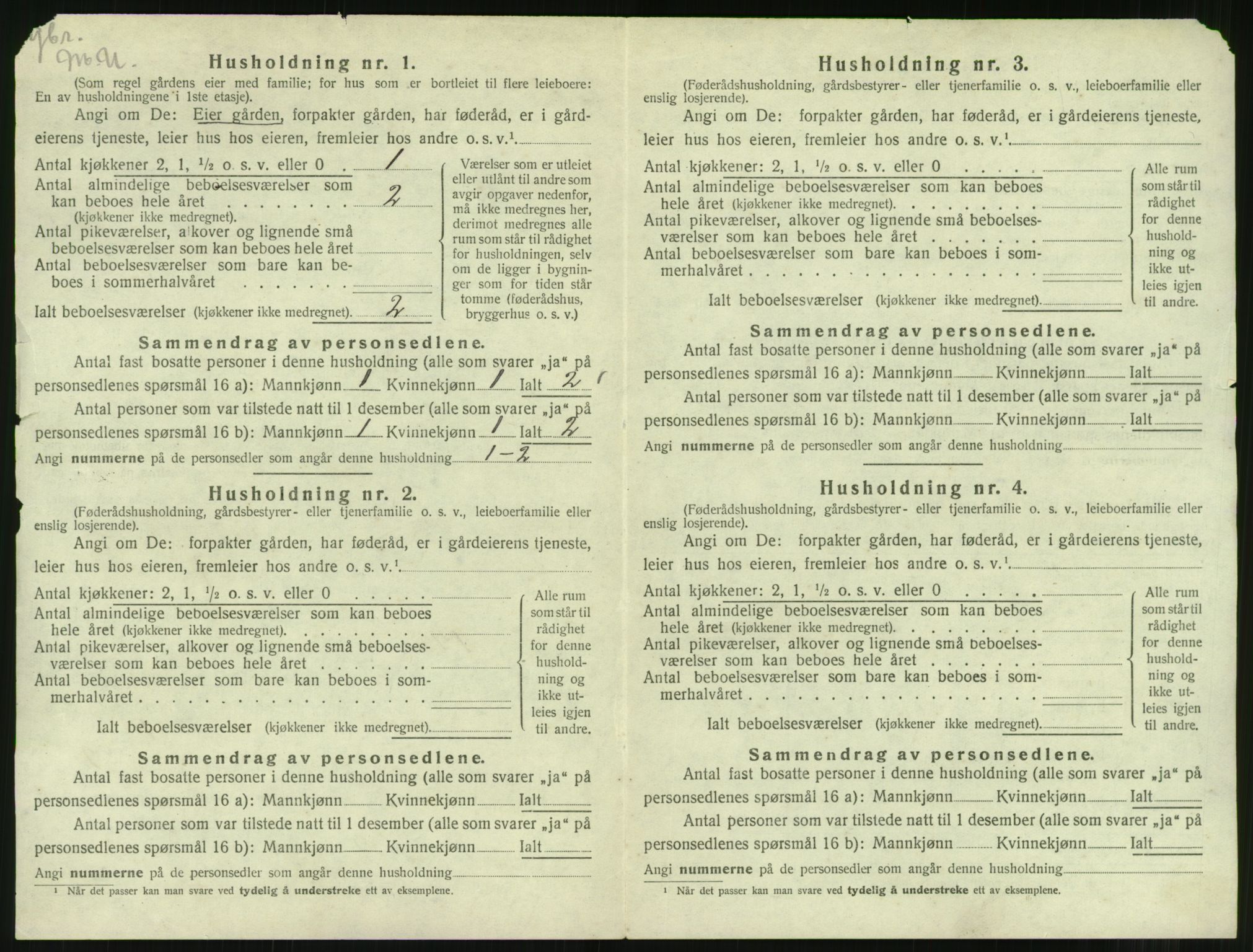 SAT, 1920 census for Bolsøy, 1920, p. 50