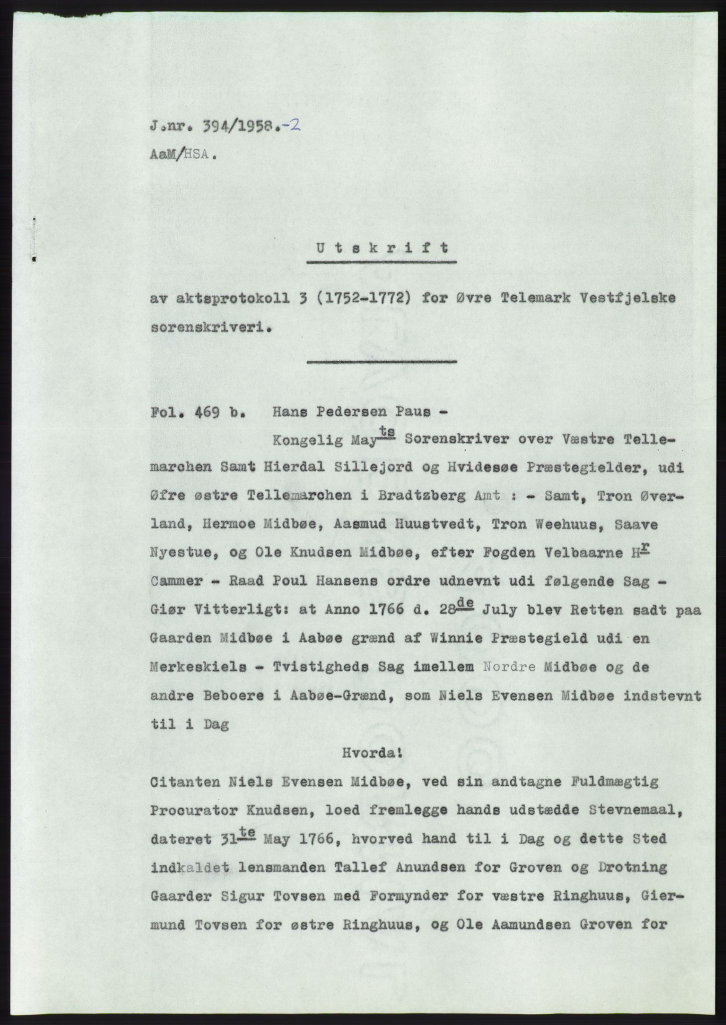 Statsarkivet i Kongsberg, SAKO/A-0001, 1958, p. 238