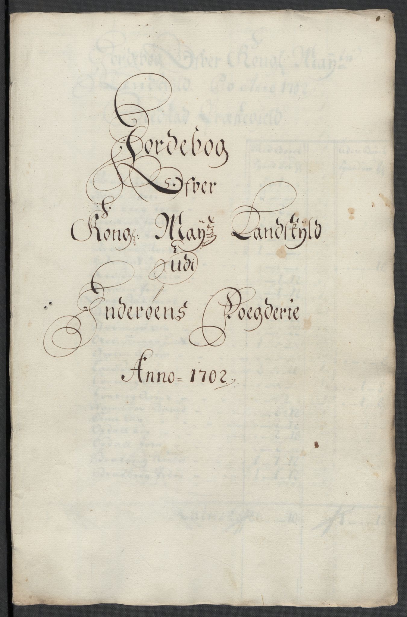 Rentekammeret inntil 1814, Reviderte regnskaper, Fogderegnskap, RA/EA-4092/R63/L4312: Fogderegnskap Inderøy, 1701-1702, p. 358