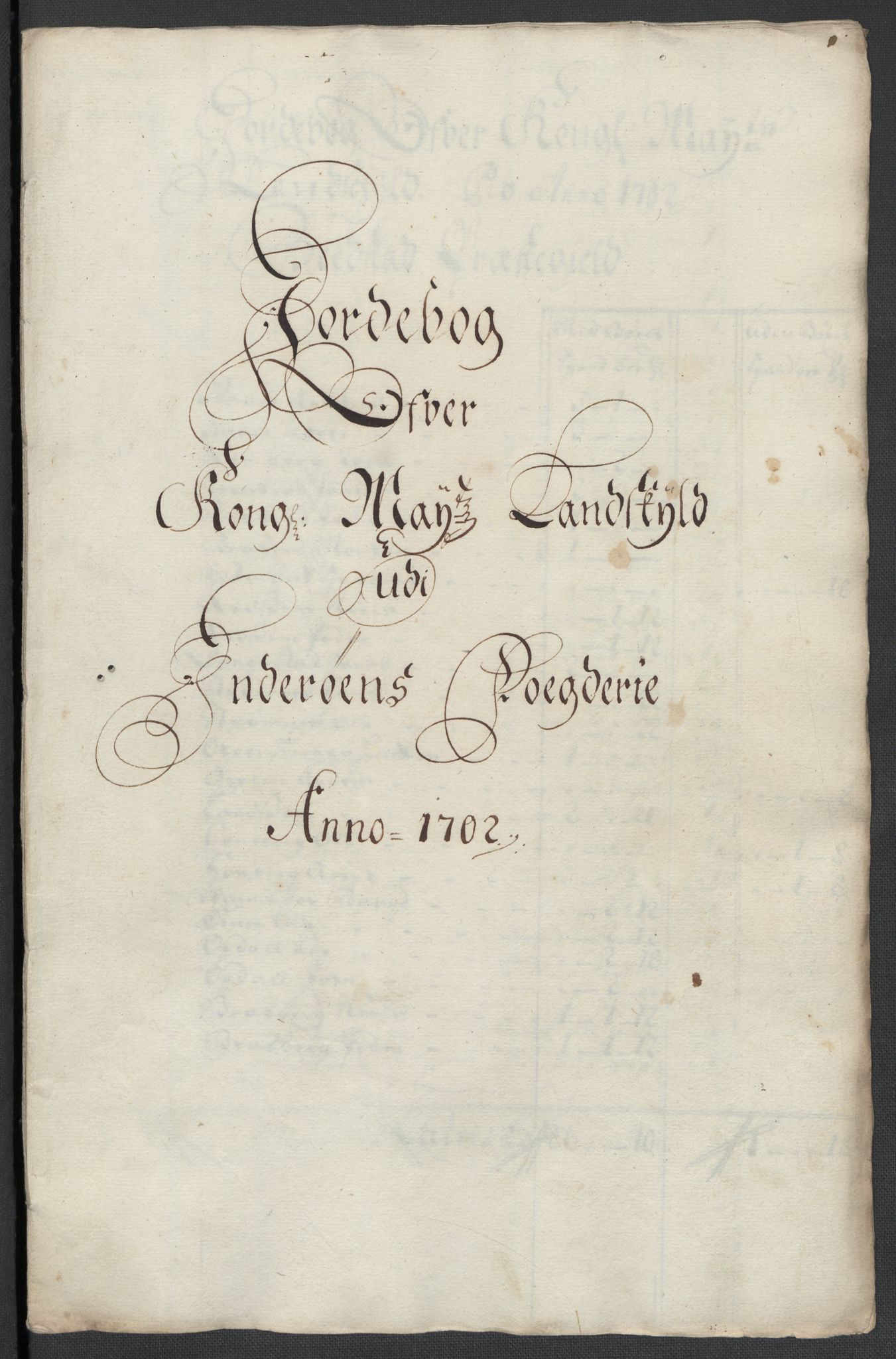 Rentekammeret inntil 1814, Reviderte regnskaper, Fogderegnskap, AV/RA-EA-4092/R63/L4312: Fogderegnskap Inderøy, 1701-1702, p. 358
