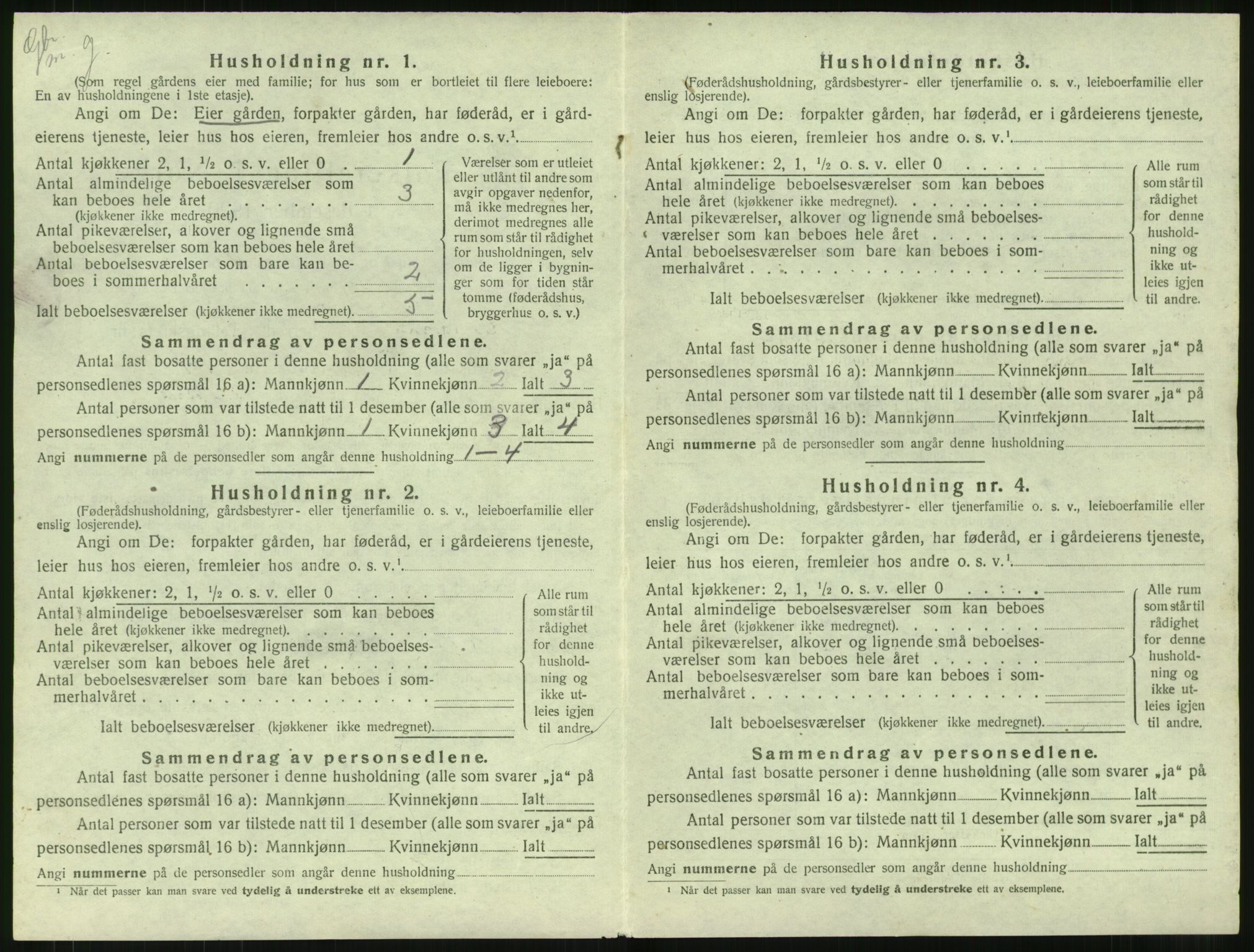 SAT, 1920 census for Haram, 1920, p. 854