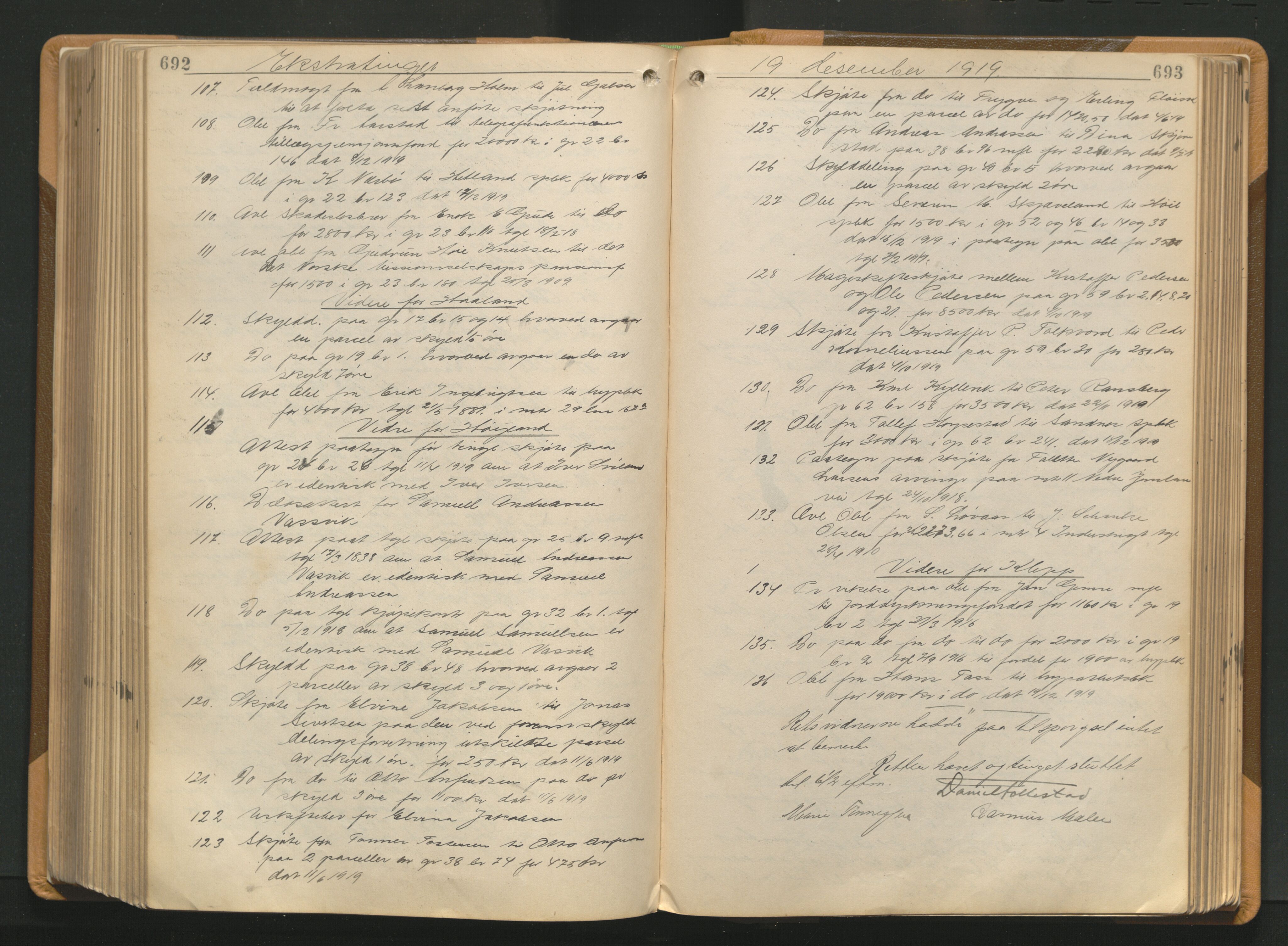 Jæren sorenskriveri, AV/SAST-A-100310/01/3/30/30BA/L0014: TINGBOK 20, 1918-1920, p. 692-693