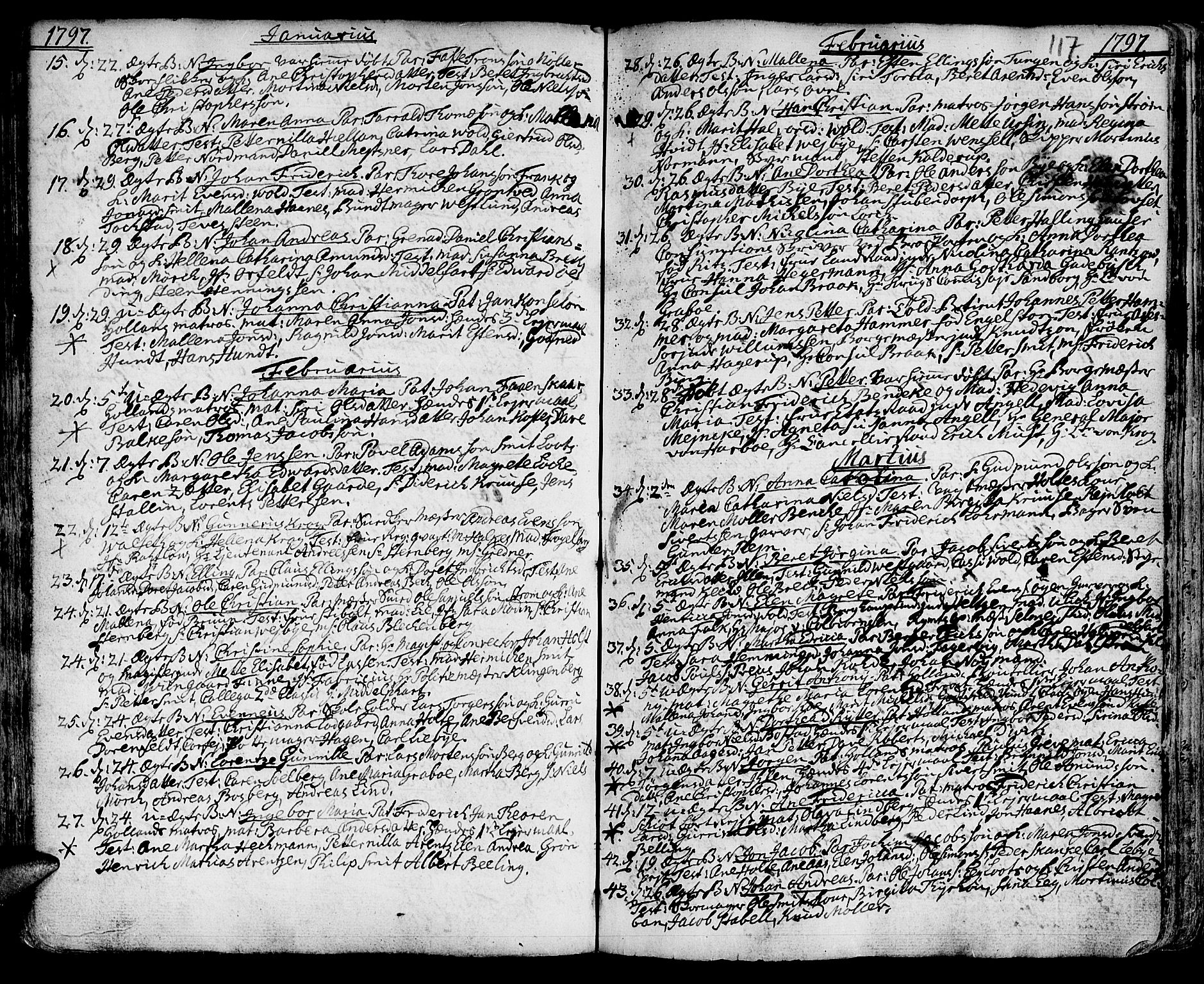 Ministerialprotokoller, klokkerbøker og fødselsregistre - Sør-Trøndelag, AV/SAT-A-1456/601/L0039: Parish register (official) no. 601A07, 1770-1819, p. 117