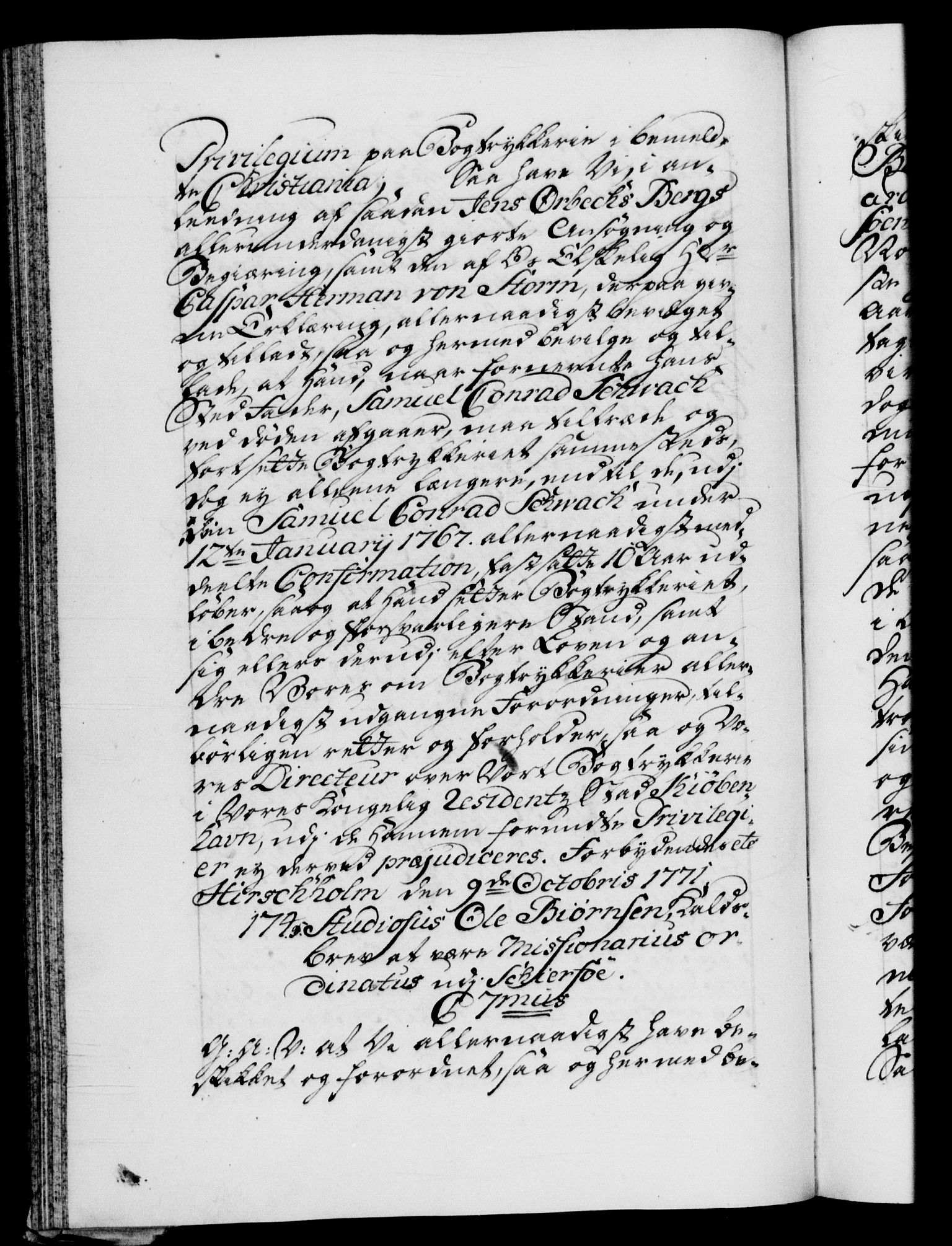 Danske Kanselli 1572-1799, RA/EA-3023/F/Fc/Fca/Fcaa/L0045: Norske registre "Norske eller 3. dept.s åpne brev, 1771-1773, p. 132b