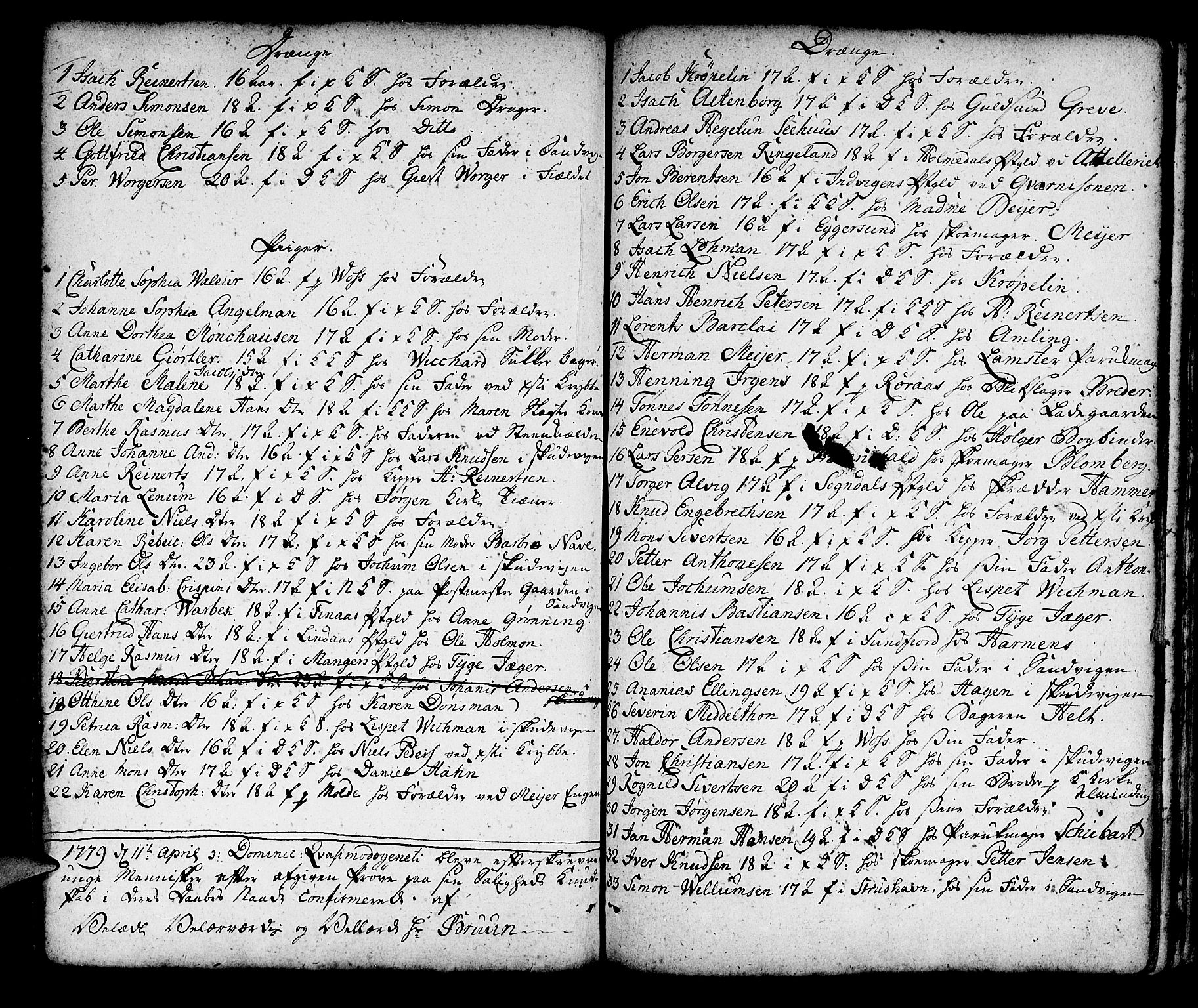 Korskirken sokneprestembete, SAB/A-76101/H/Haa/L0007: Parish register (official) no. A 7, 1736-1839, p. 77