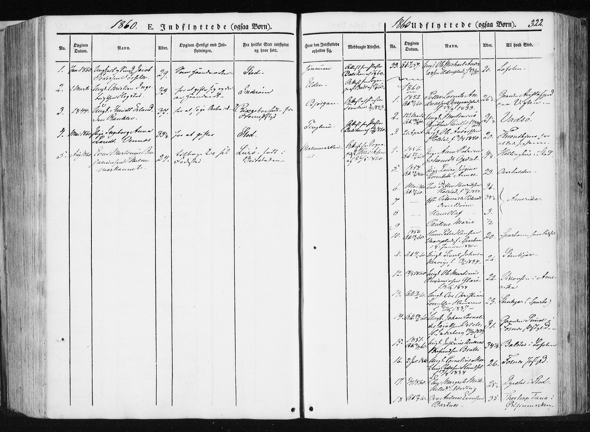 Ministerialprotokoller, klokkerbøker og fødselsregistre - Nord-Trøndelag, SAT/A-1458/741/L0393: Parish register (official) no. 741A07, 1849-1863, p. 322