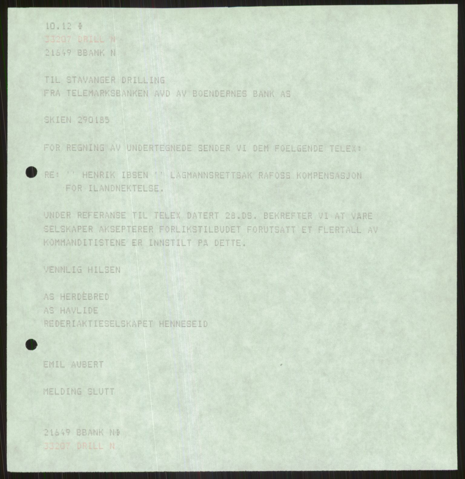 Pa 1503 - Stavanger Drilling AS, SAST/A-101906/D/L0005: Korrespondanse og saksdokumenter, 1974-1985, p. 547