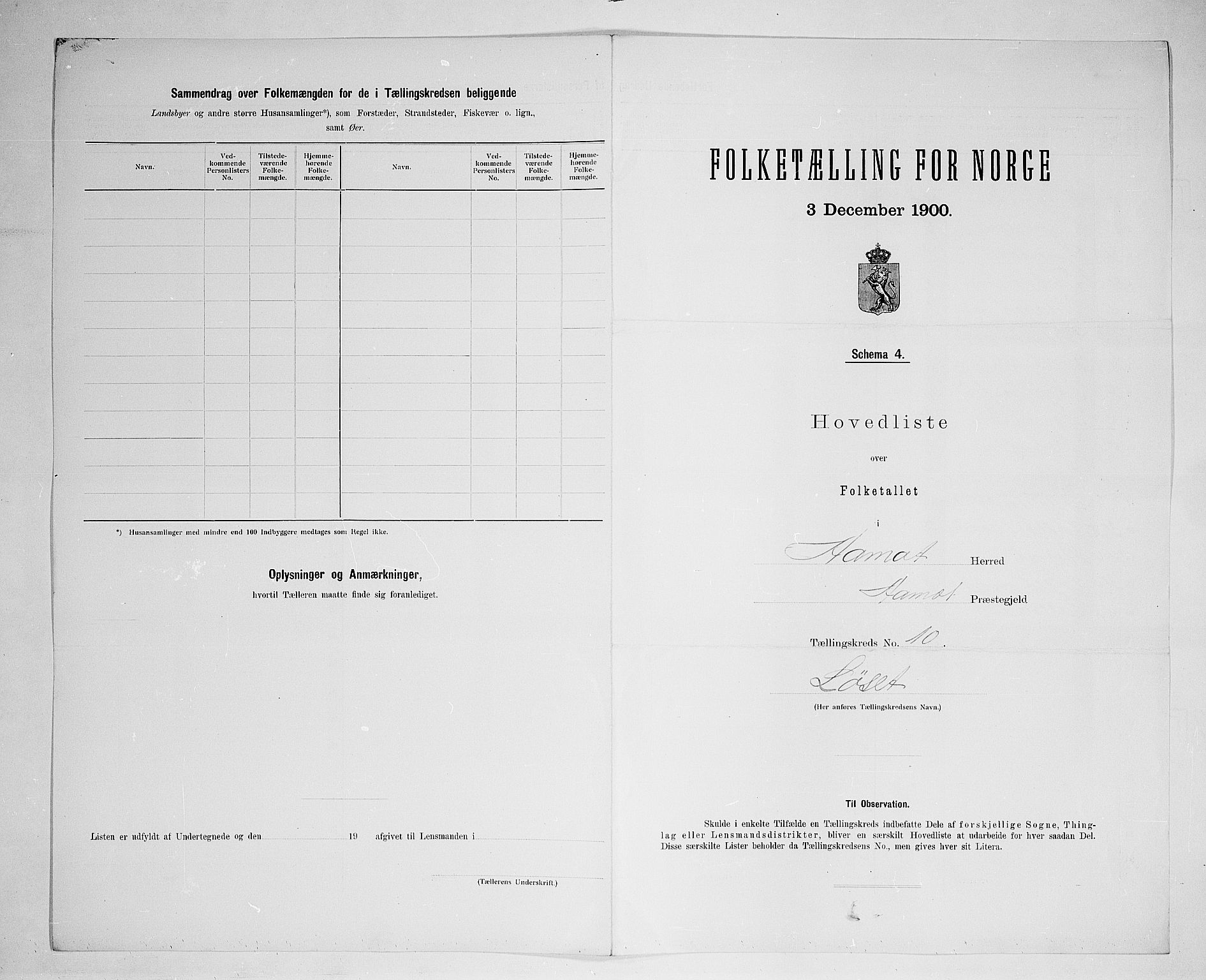 SAH, 1900 census for Åmot, 1900, p. 39