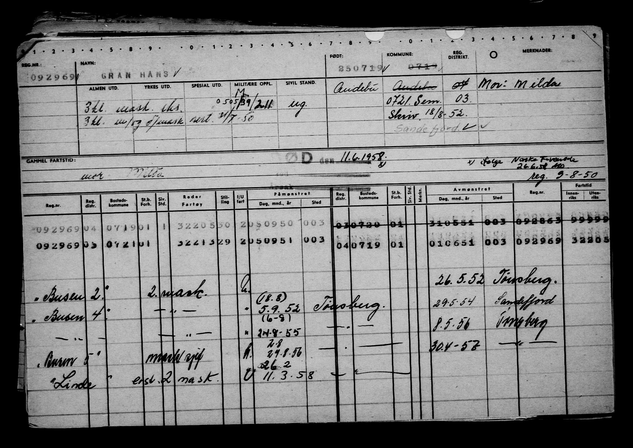 Direktoratet for sjømenn, AV/RA-S-3545/G/Gb/L0170: Hovedkort, 1919, p. 432