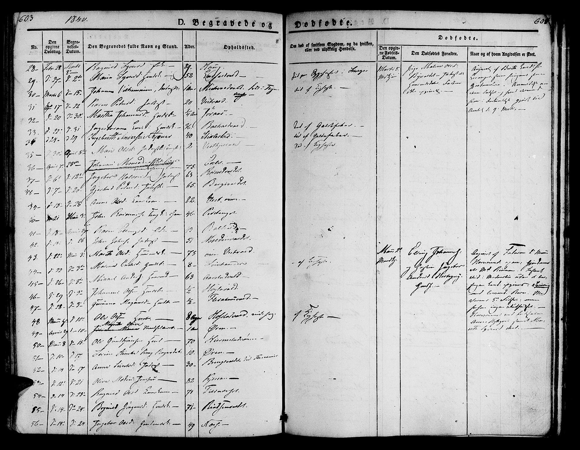 Ministerialprotokoller, klokkerbøker og fødselsregistre - Nord-Trøndelag, AV/SAT-A-1458/723/L0238: Parish register (official) no. 723A07, 1831-1840, p. 603-604