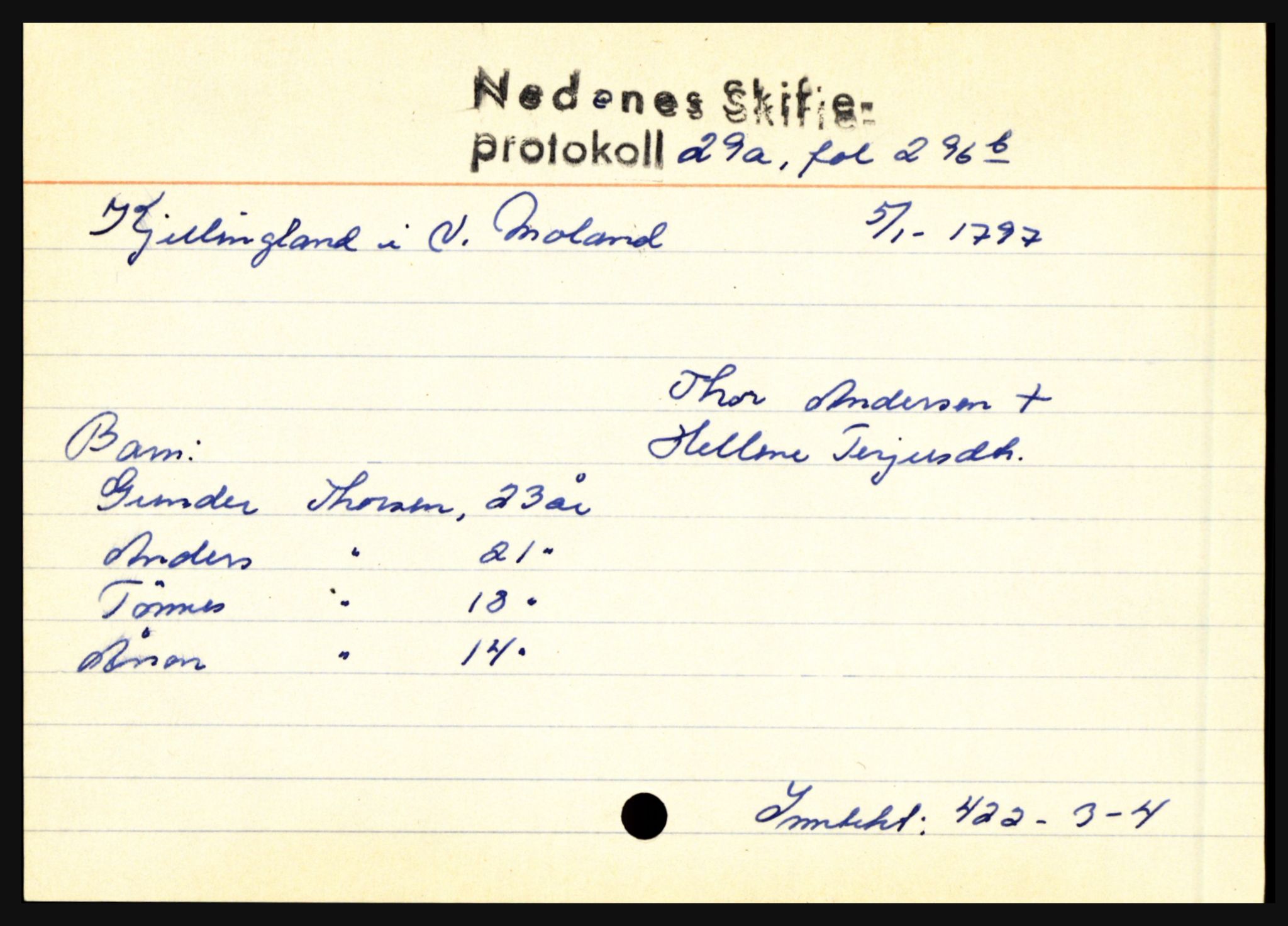 Nedenes sorenskriveri før 1824, SAK/1221-0007/H, p. 14677