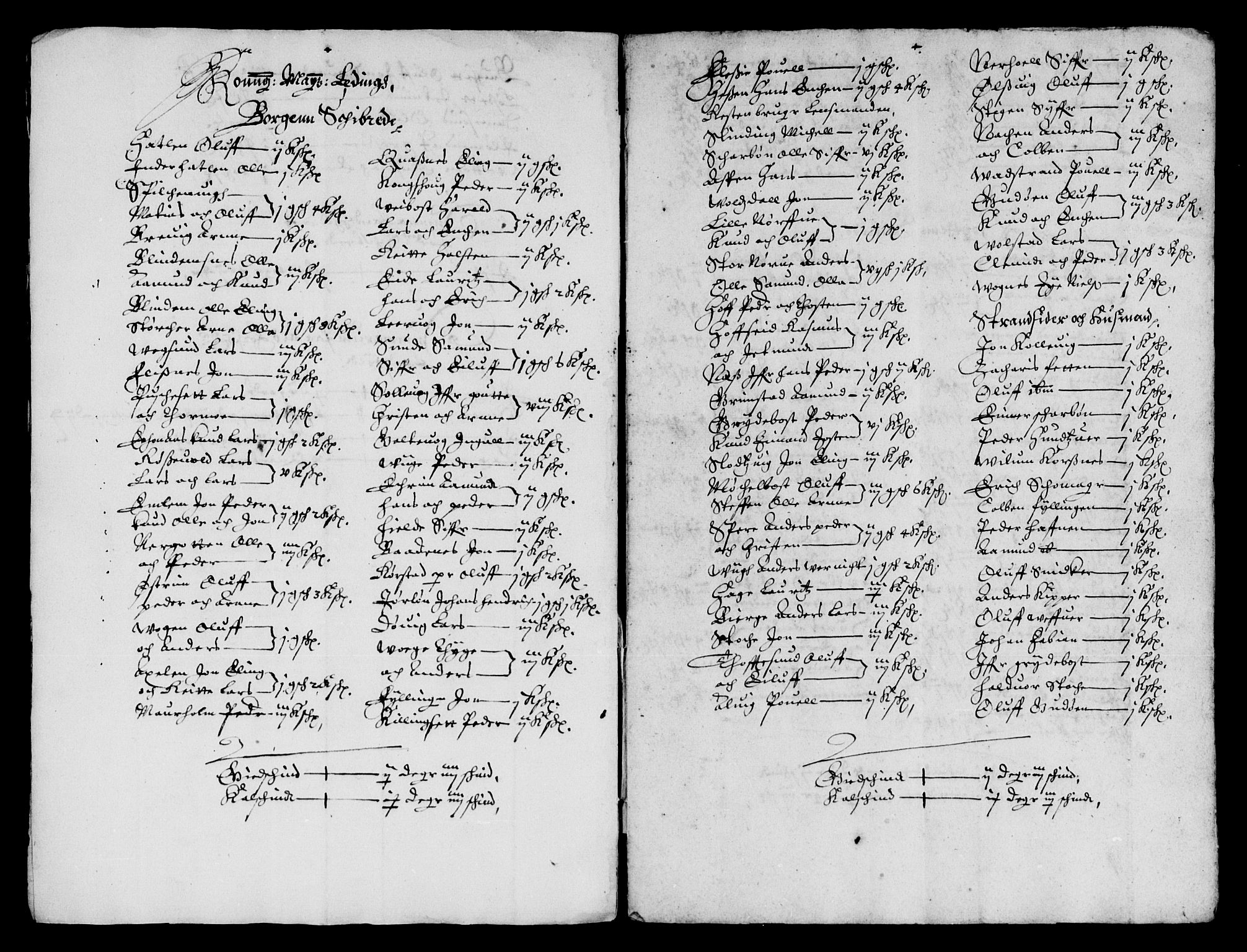 Rentekammeret inntil 1814, Reviderte regnskaper, Lensregnskaper, AV/RA-EA-5023/R/Rb/Rbt/L0101: Bergenhus len, 1645-1646