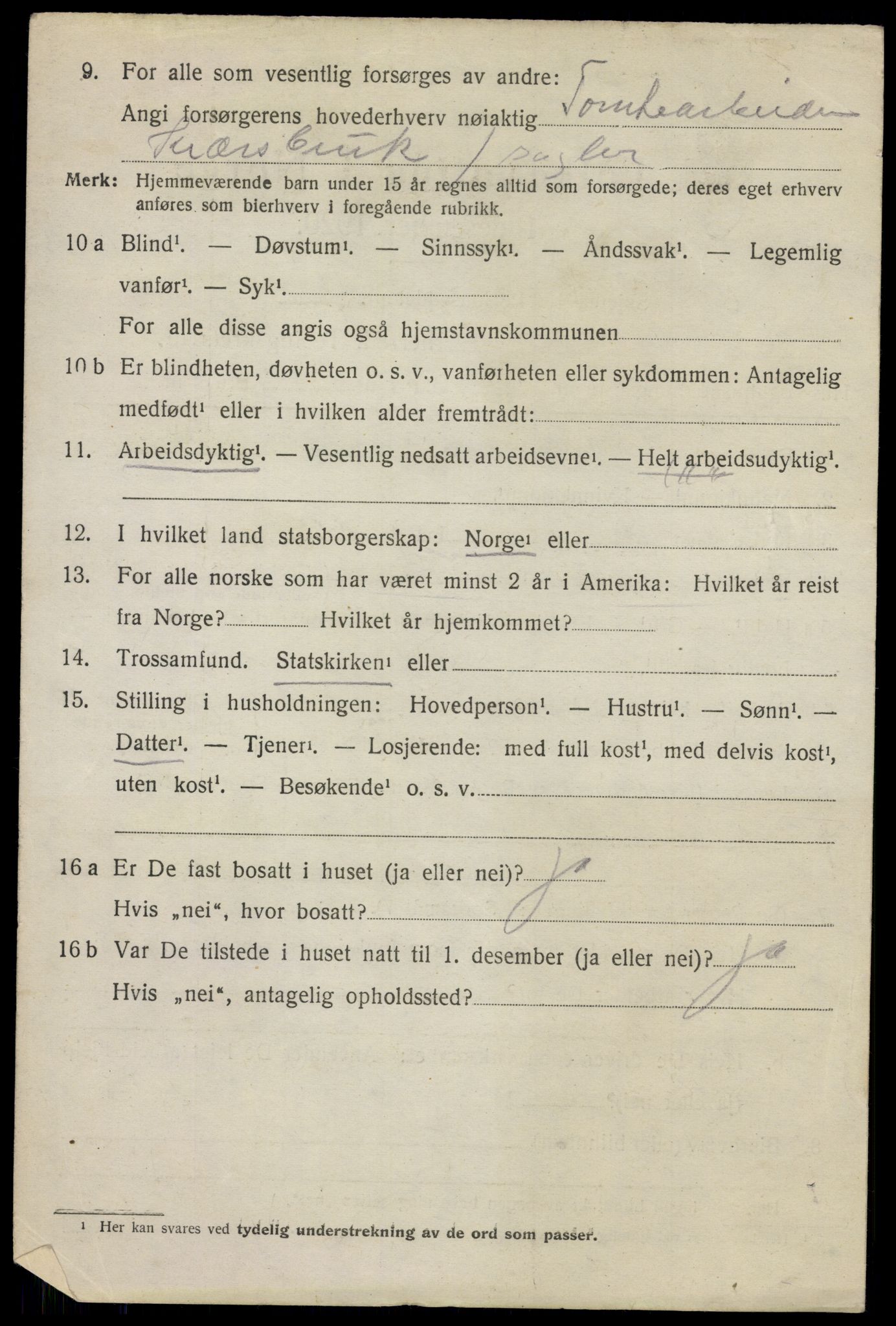 SAO, 1920 census for Glemmen, 1920, p. 12914