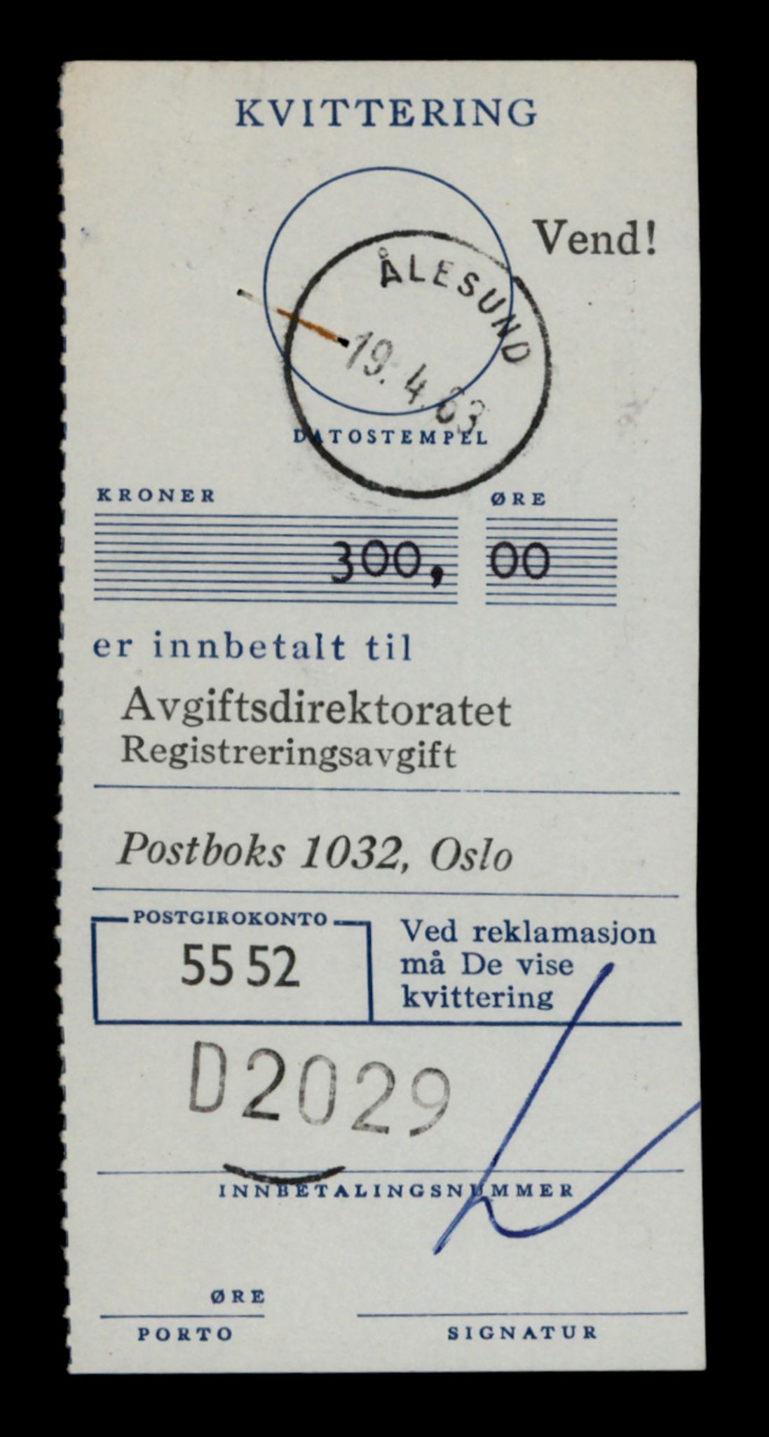 Møre og Romsdal vegkontor - Ålesund trafikkstasjon, SAT/A-4099/F/Fe/L0003: Registreringskort for kjøretøy T 232 - T 340, 1927-1998, p. 211