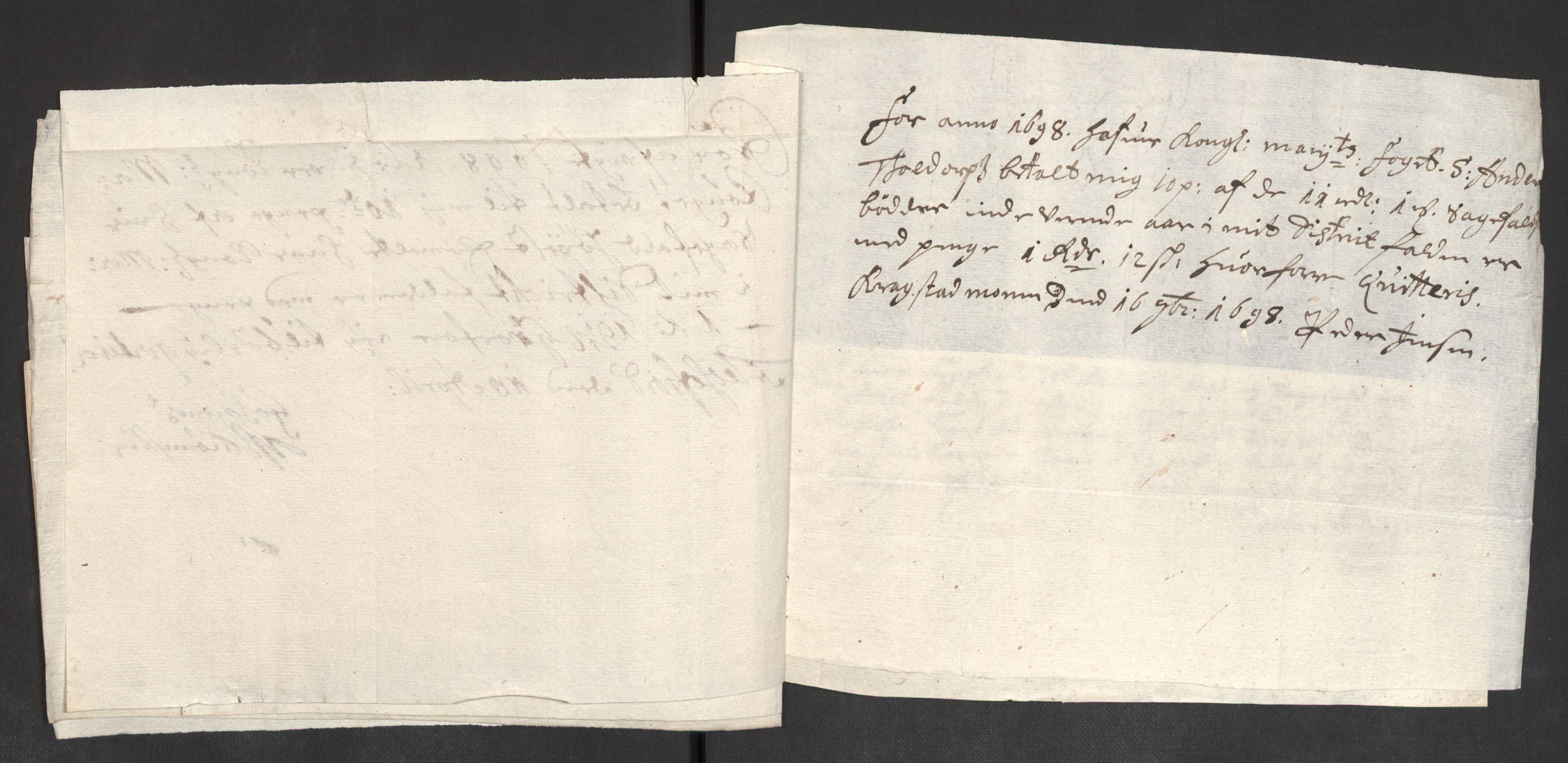 Rentekammeret inntil 1814, Reviderte regnskaper, Fogderegnskap, AV/RA-EA-4092/R43/L2547: Fogderegnskap Lista og Mandal, 1698-1699, p. 116