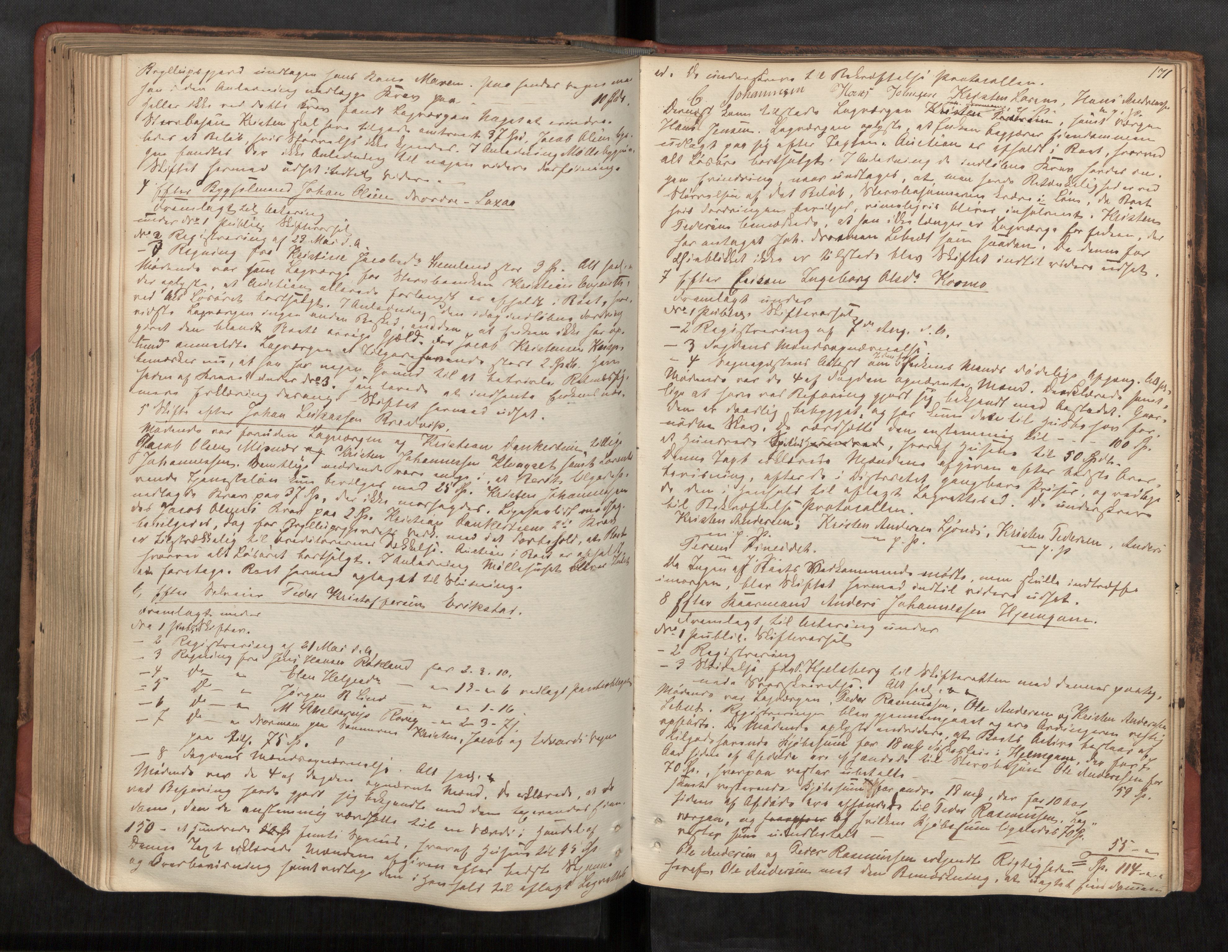 Salten sorenskriveri, AV/SAT-A-4578/1/3/3B/L0002: Skiftebehandlingsprotokoll, 1853-1865, p. 171