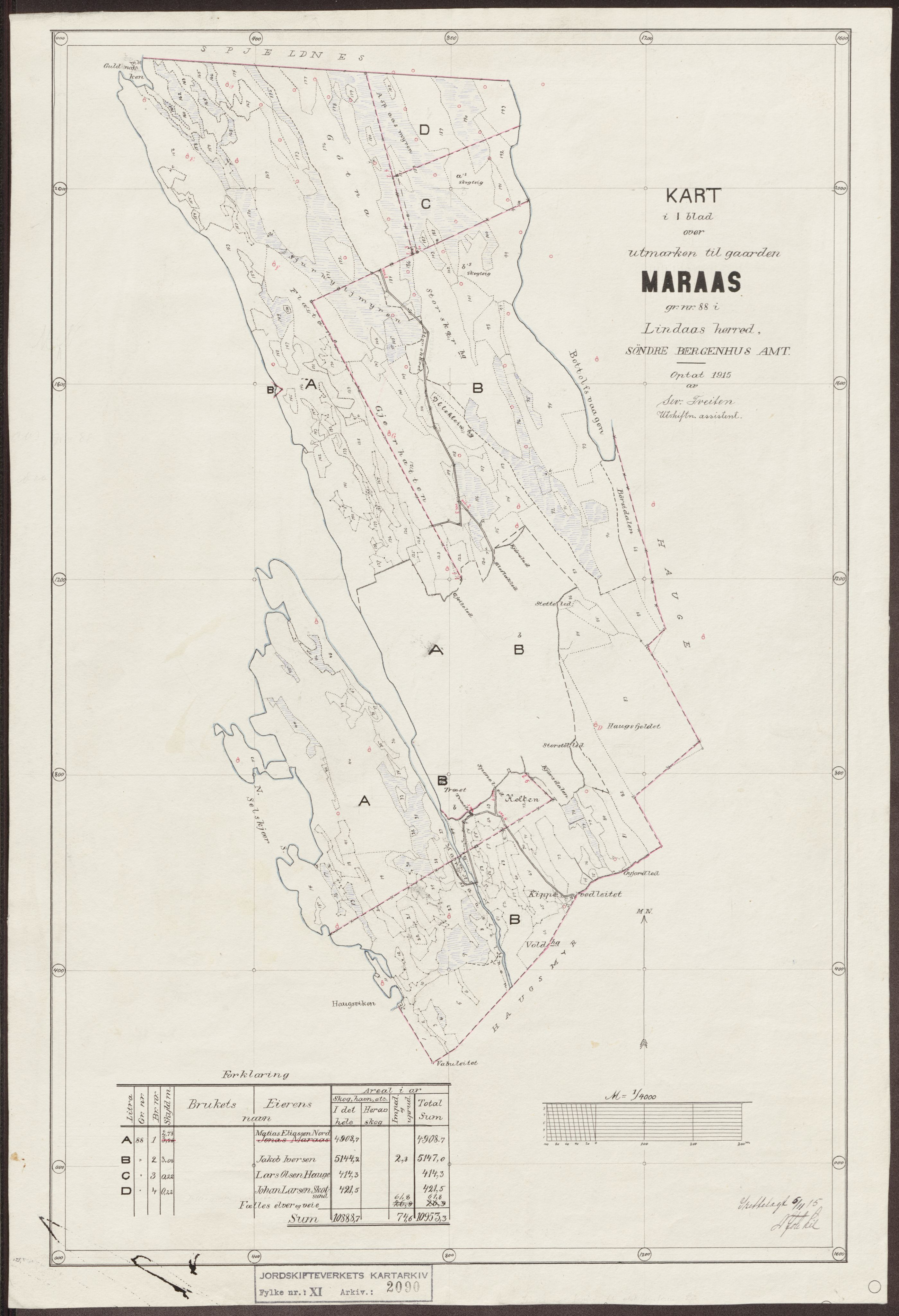 Jordskifteverkets kartarkiv, RA/S-3929/T, 1859-1988, p. 2291