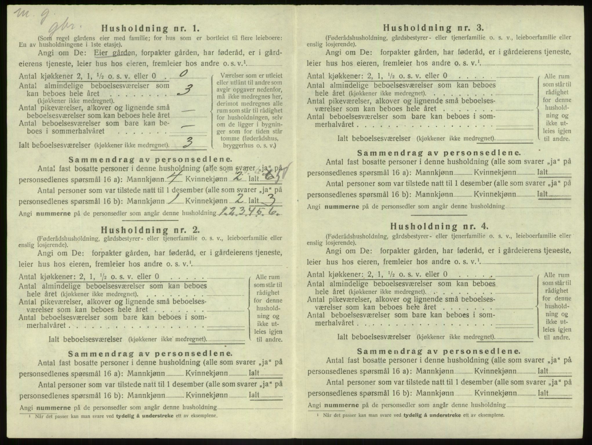 SAB, 1920 census for Askvoll, 1920, p. 414