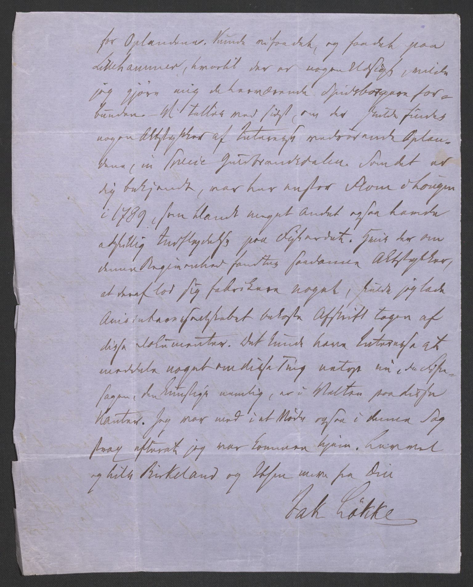 Botten-Hansen, Paul, AV/RA-PA-0017/F/L0001: Brev til Botten-Hansen, avsendere ordnet etter alfabetisk rekkefølge fra A-Ø, 1846-1866, p. 328