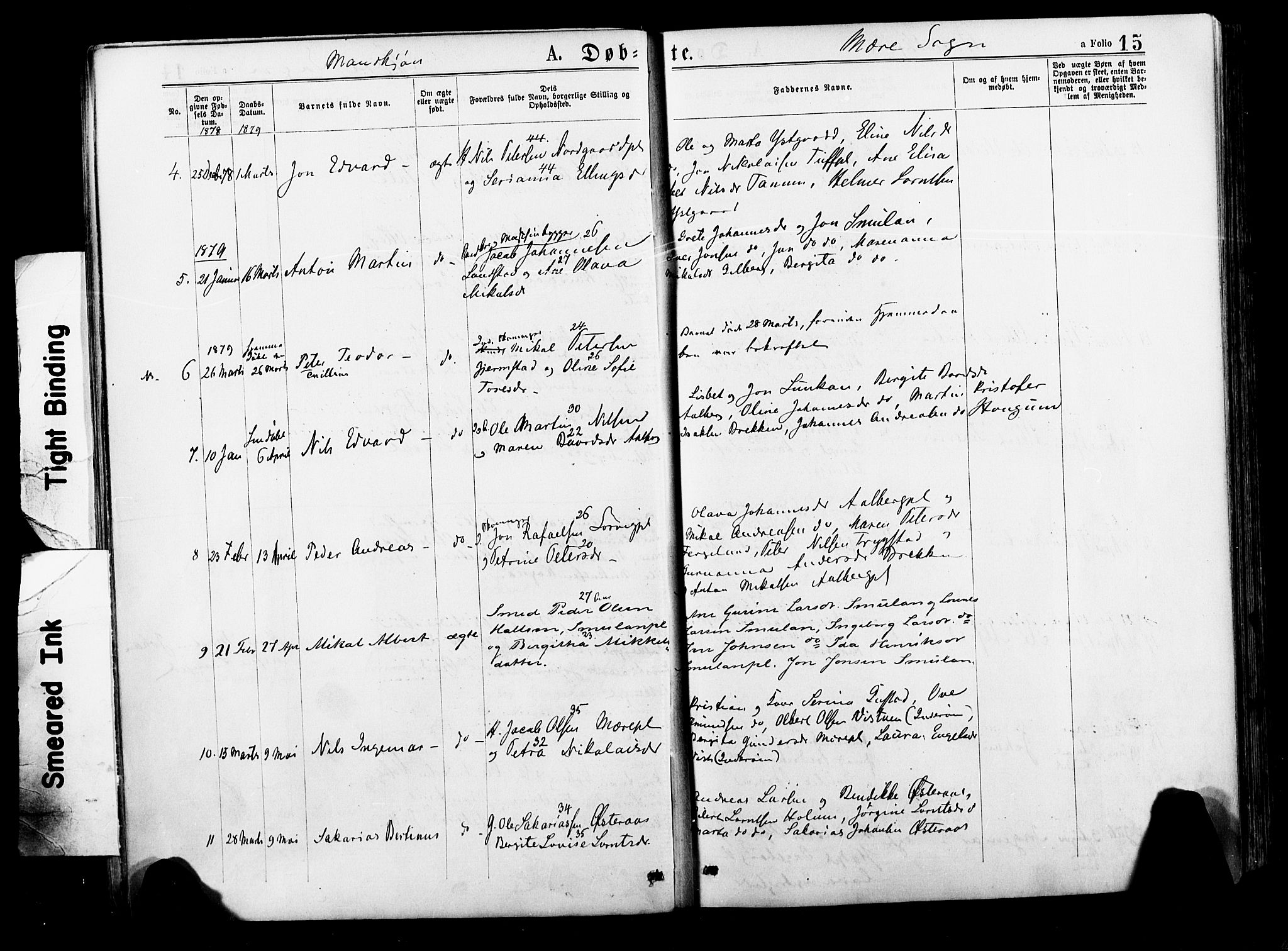 Ministerialprotokoller, klokkerbøker og fødselsregistre - Nord-Trøndelag, SAT/A-1458/735/L0348: Parish register (official) no. 735A09 /1, 1873-1883, p. 15