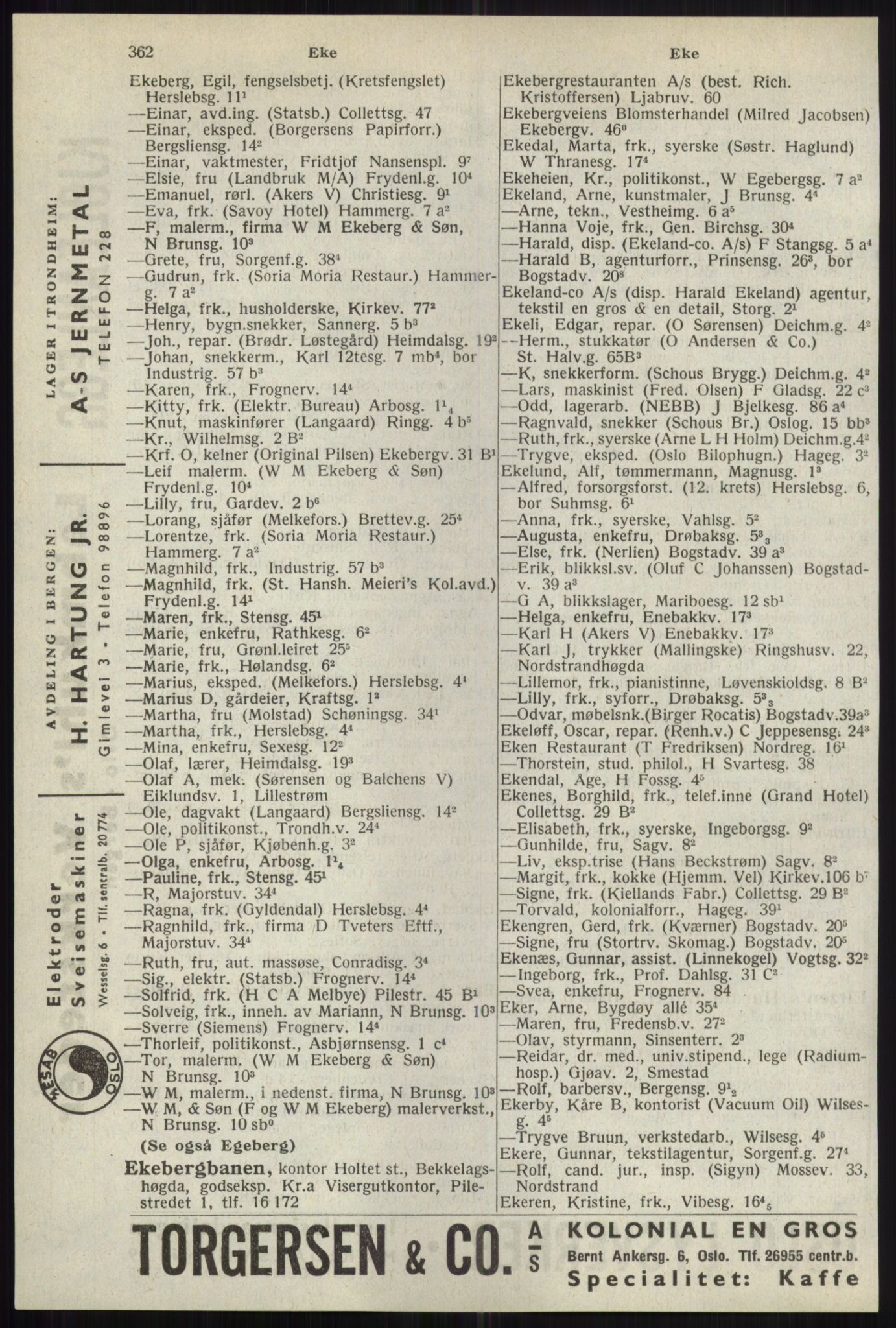 Kristiania/Oslo adressebok, PUBL/-, 1941, p. 362