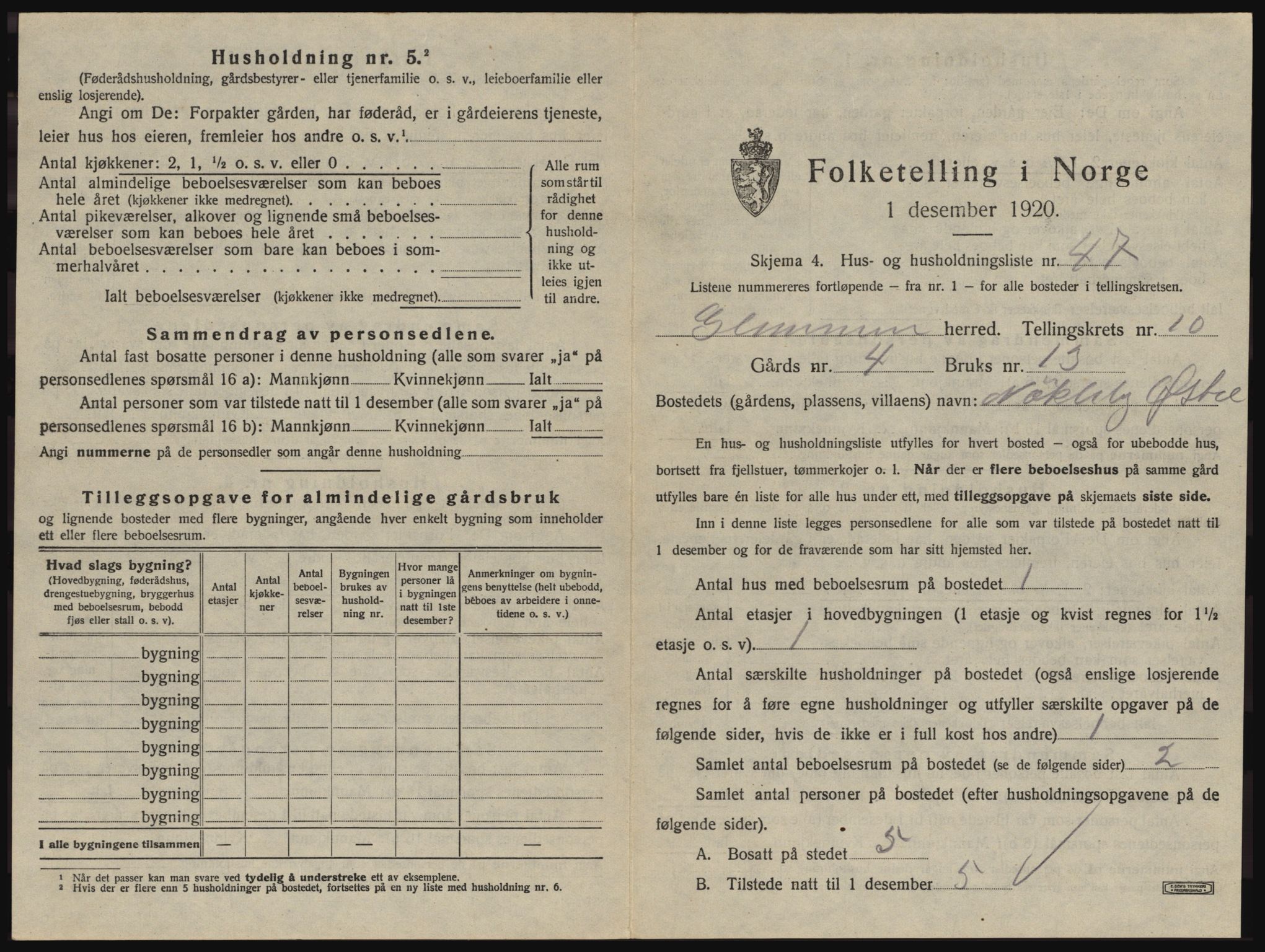 SAO, 1920 census for Glemmen, 1920, p. 2017