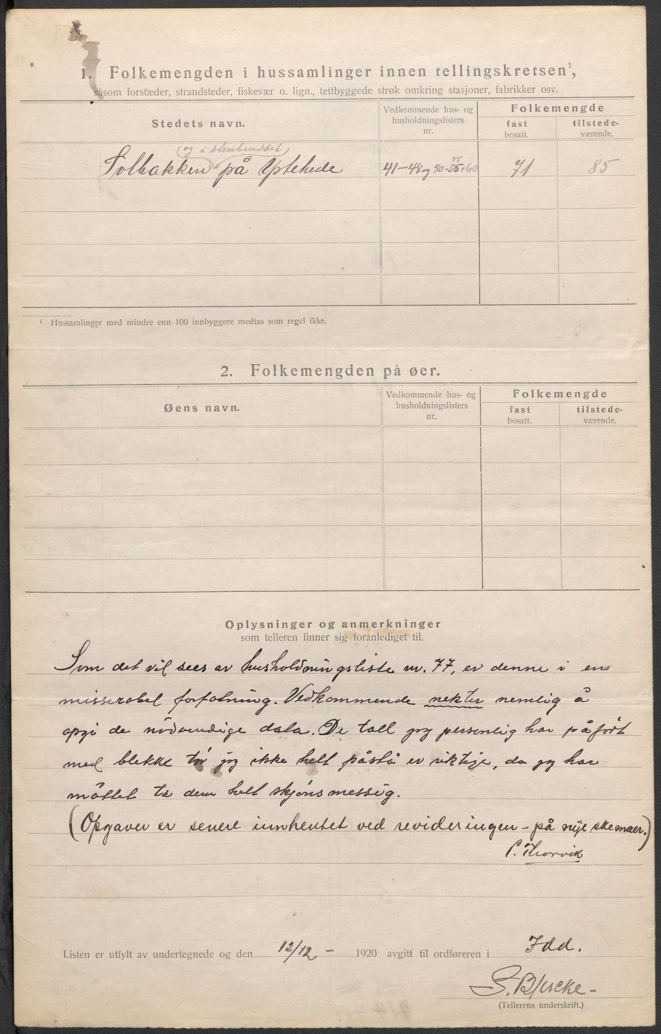 SAO, 1920 census for Idd, 1920, p. 19