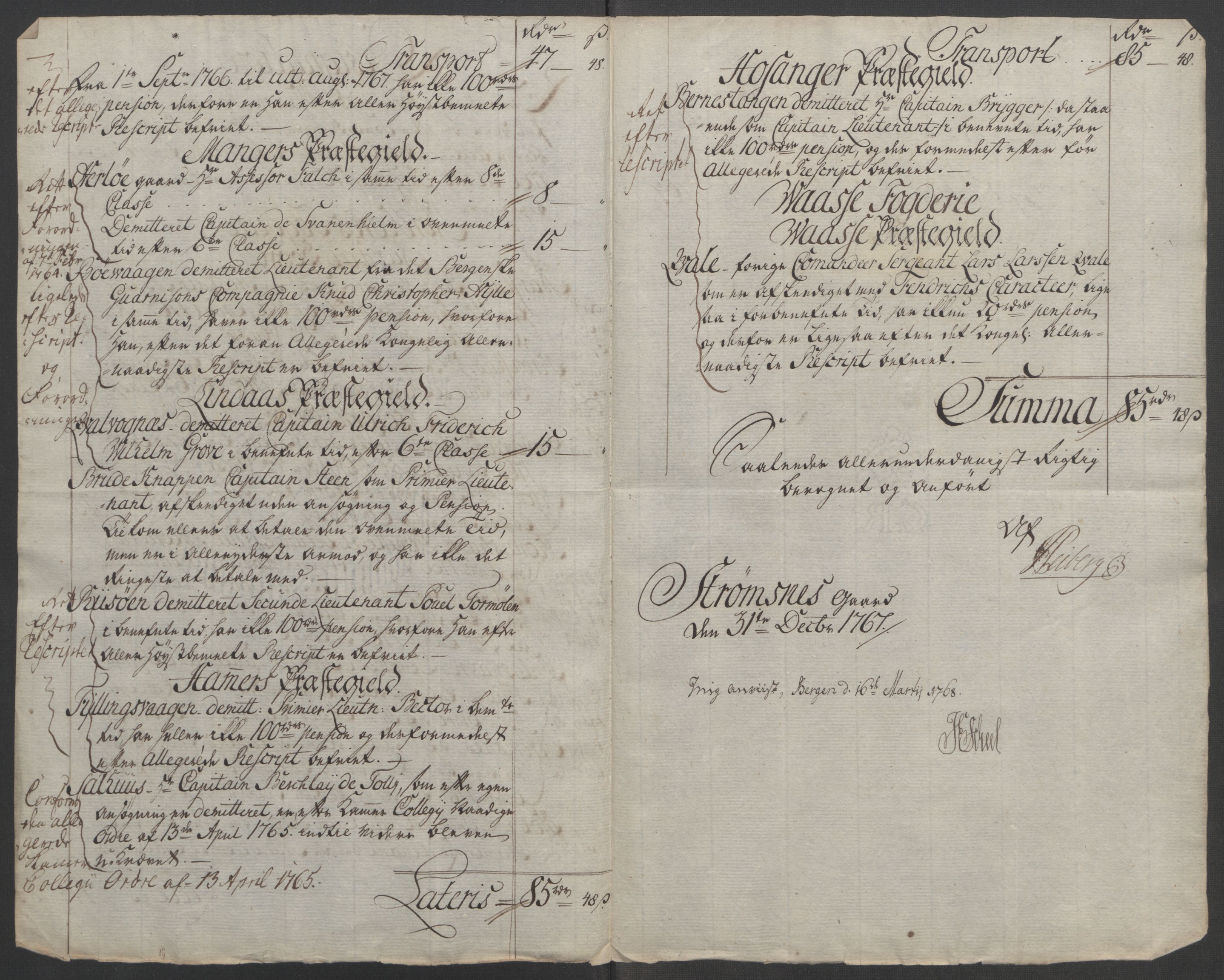 Rentekammeret inntil 1814, Reviderte regnskaper, Fogderegnskap, RA/EA-4092/R51/L3303: Ekstraskatten Nordhordland og Voss, 1762-1772, p. 157
