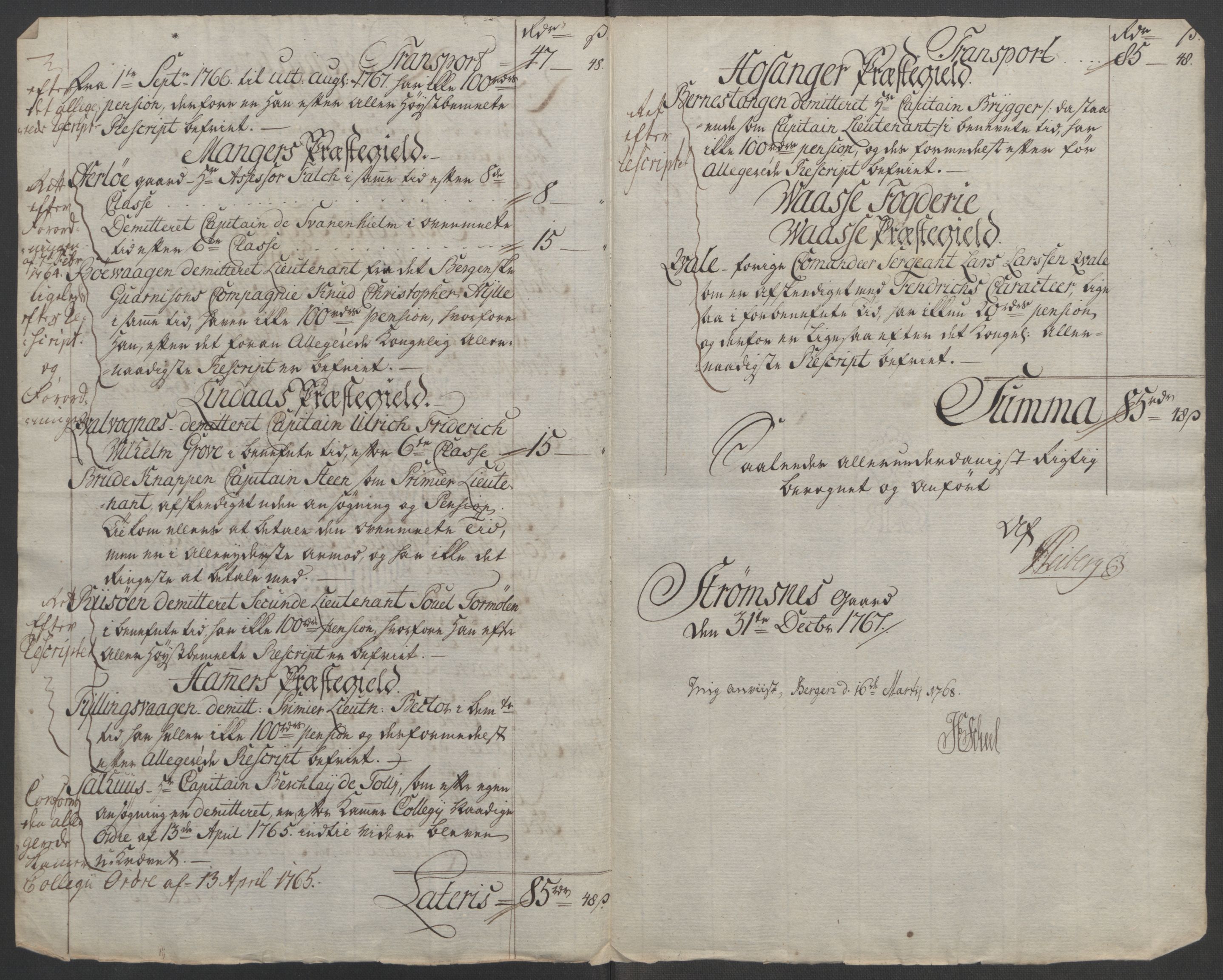 Rentekammeret inntil 1814, Reviderte regnskaper, Fogderegnskap, AV/RA-EA-4092/R51/L3303: Ekstraskatten Nordhordland og Voss, 1762-1772, p. 157