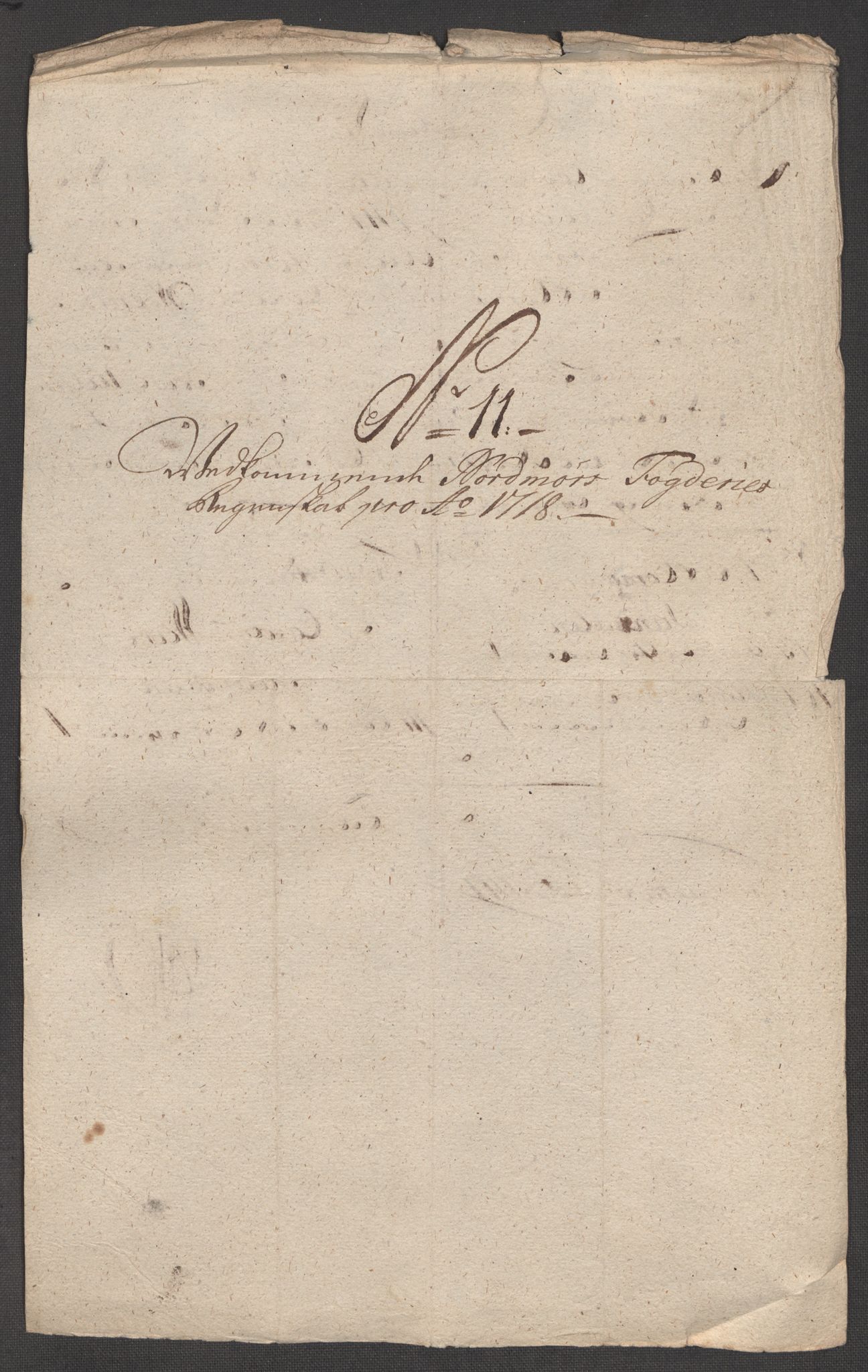 Rentekammeret inntil 1814, Reviderte regnskaper, Fogderegnskap, RA/EA-4092/R56/L3751: Fogderegnskap Nordmøre, 1718, p. 126