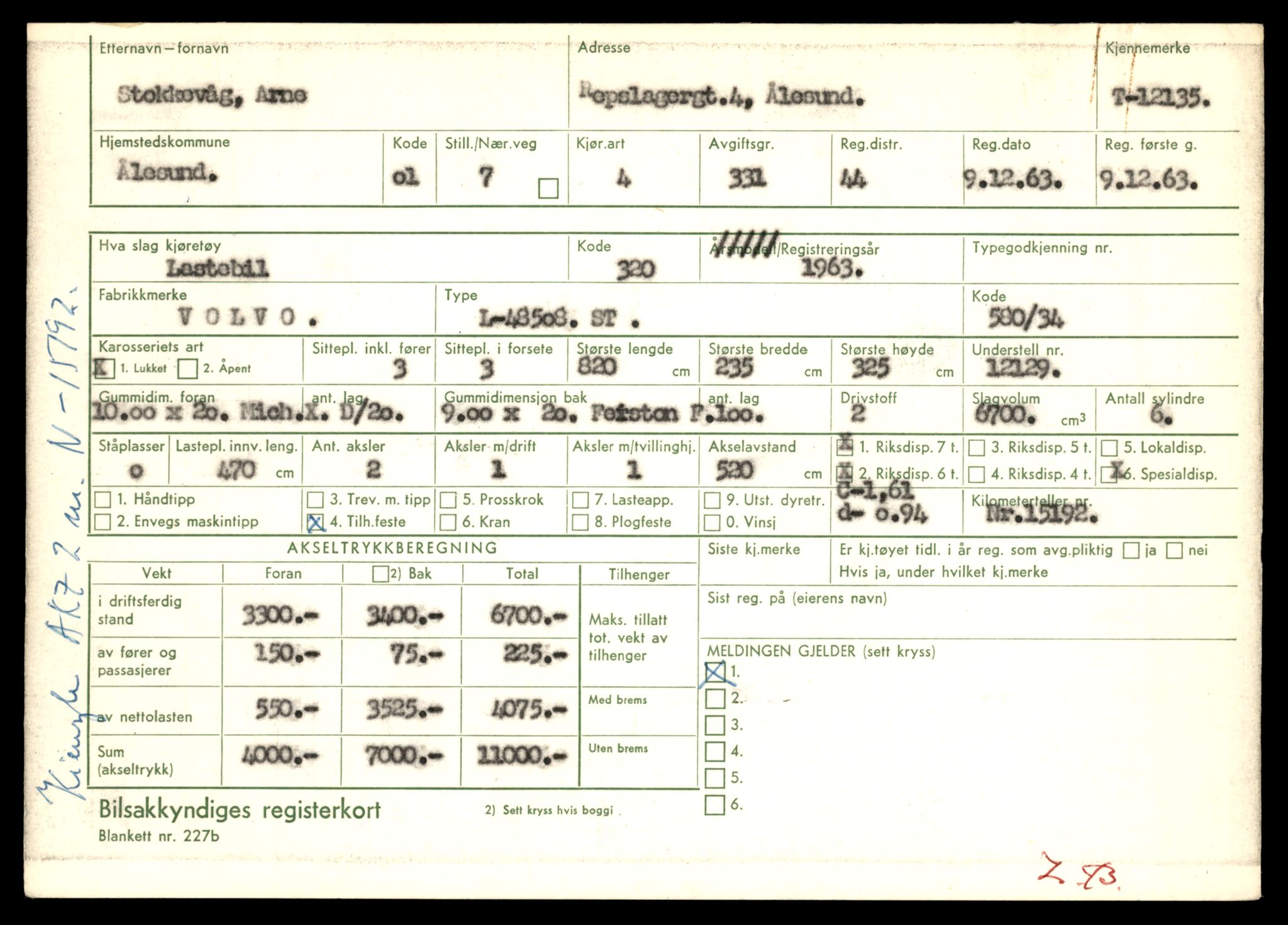 Møre og Romsdal vegkontor - Ålesund trafikkstasjon, AV/SAT-A-4099/F/Fe/L0032: Registreringskort for kjøretøy T 11997 - T 12149, 1927-1998, p. 3397
