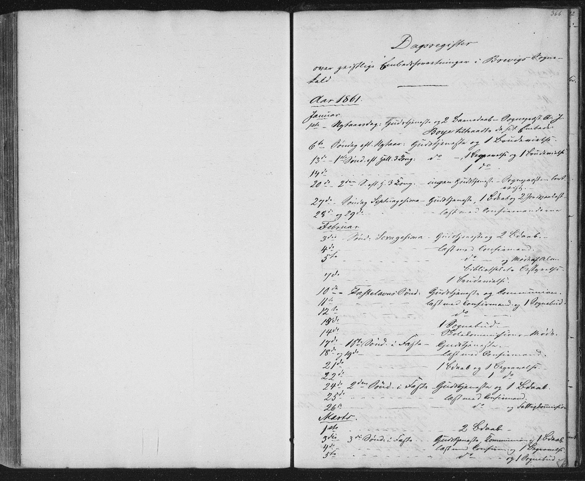 Brevik kirkebøker, SAKO/A-255/F/Fa/L0005: Parish register (official) no. 5, 1847-1865, p. 366