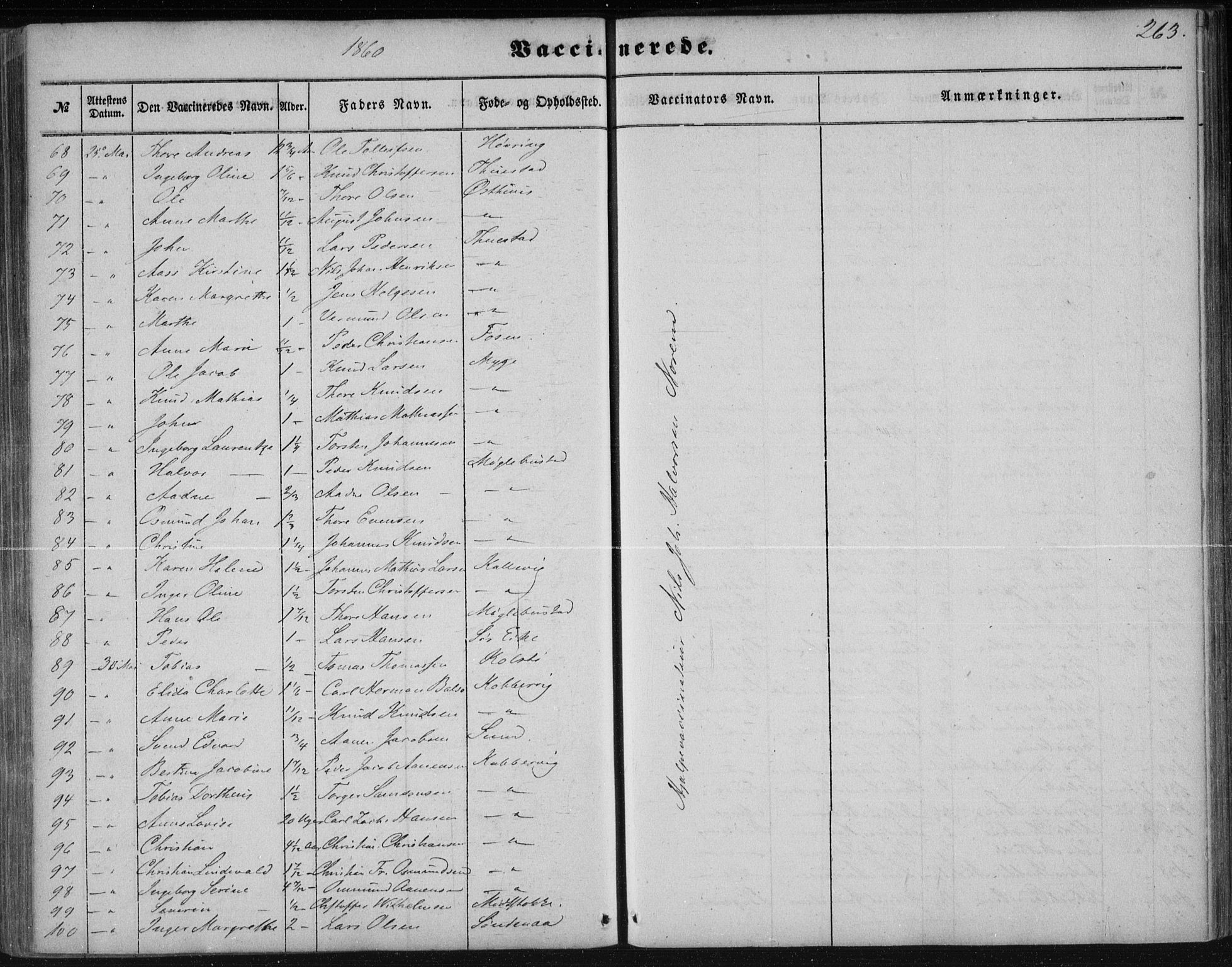 Avaldsnes sokneprestkontor, AV/SAST-A -101851/H/Ha/Haa/L0009: Parish register (official) no. A 9, 1853-1865, p. 263