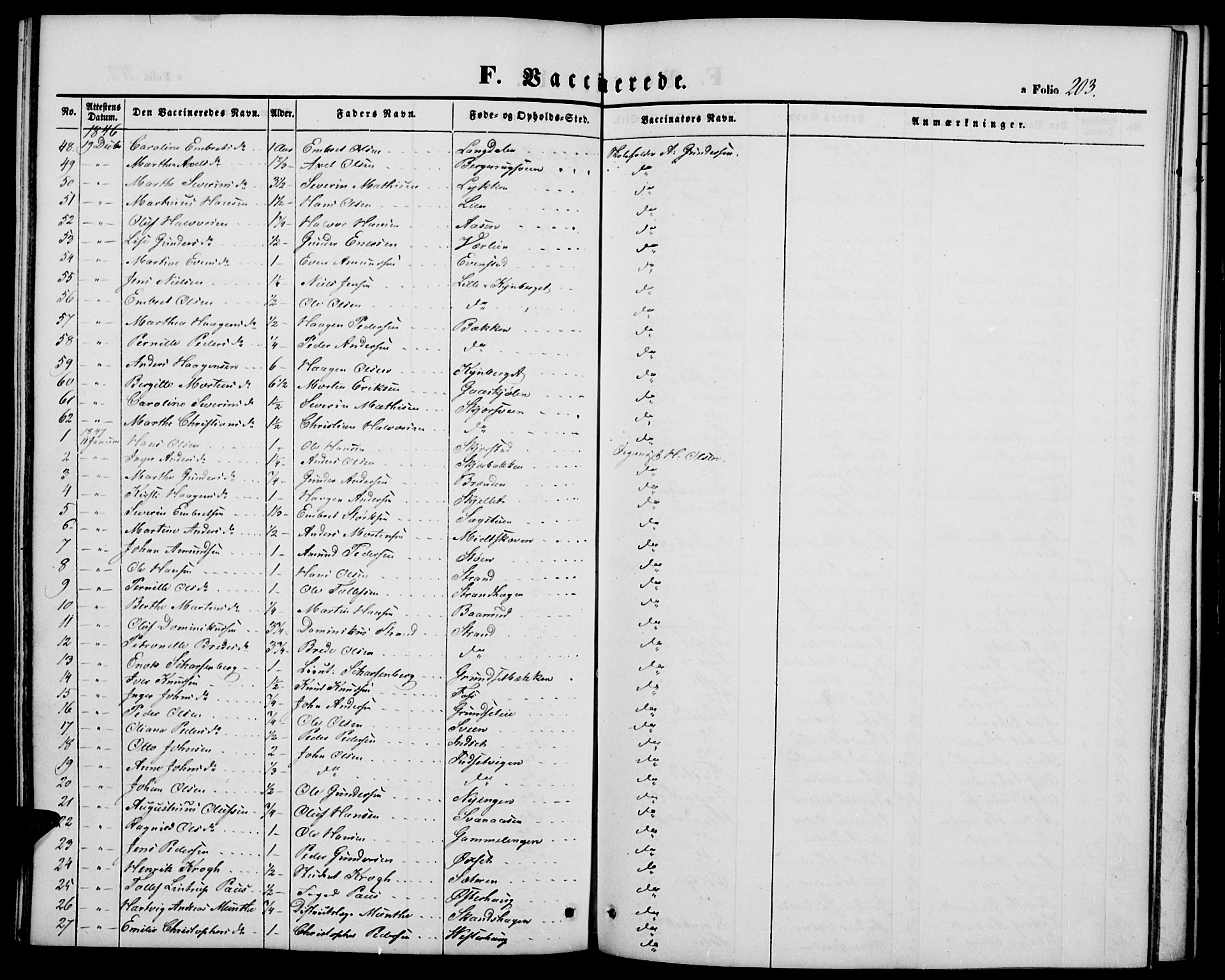 Elverum prestekontor, SAH/PREST-044/H/Ha/Hab/L0002: Parish register (copy) no. 2, 1845-1855, p. 203