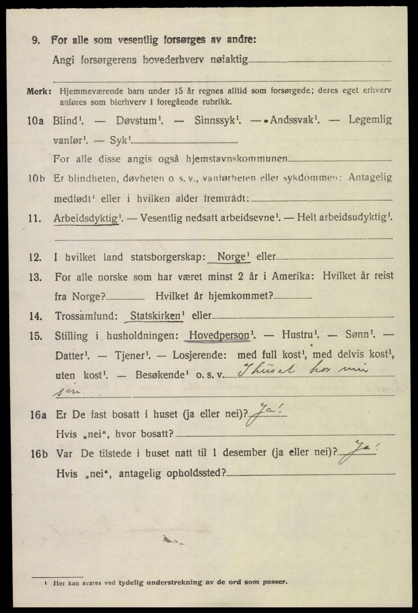 SAK, 1920 census for Froland, 1920, p. 968