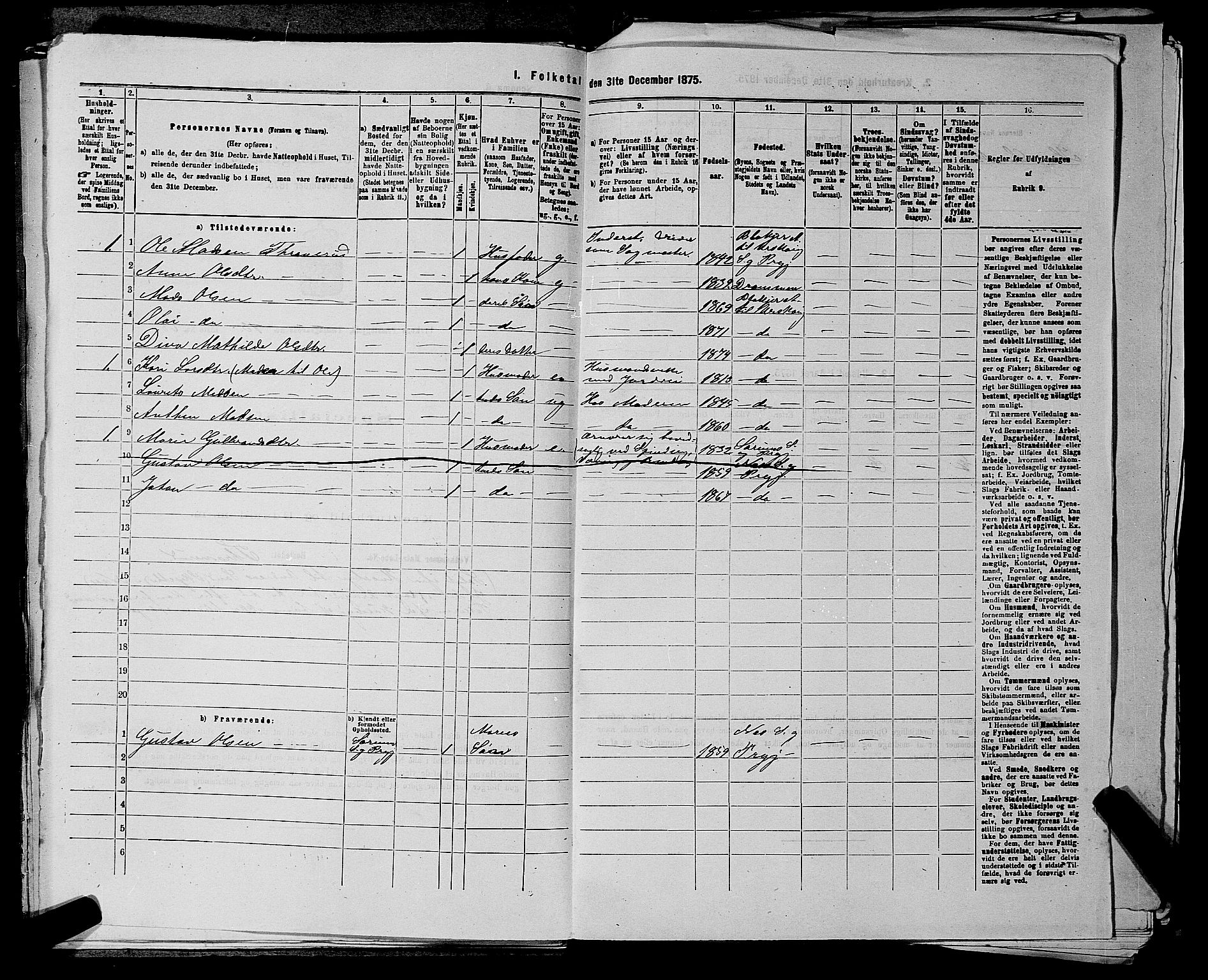 RA, 1875 census for 0224P Aurskog, 1875, p. 1356