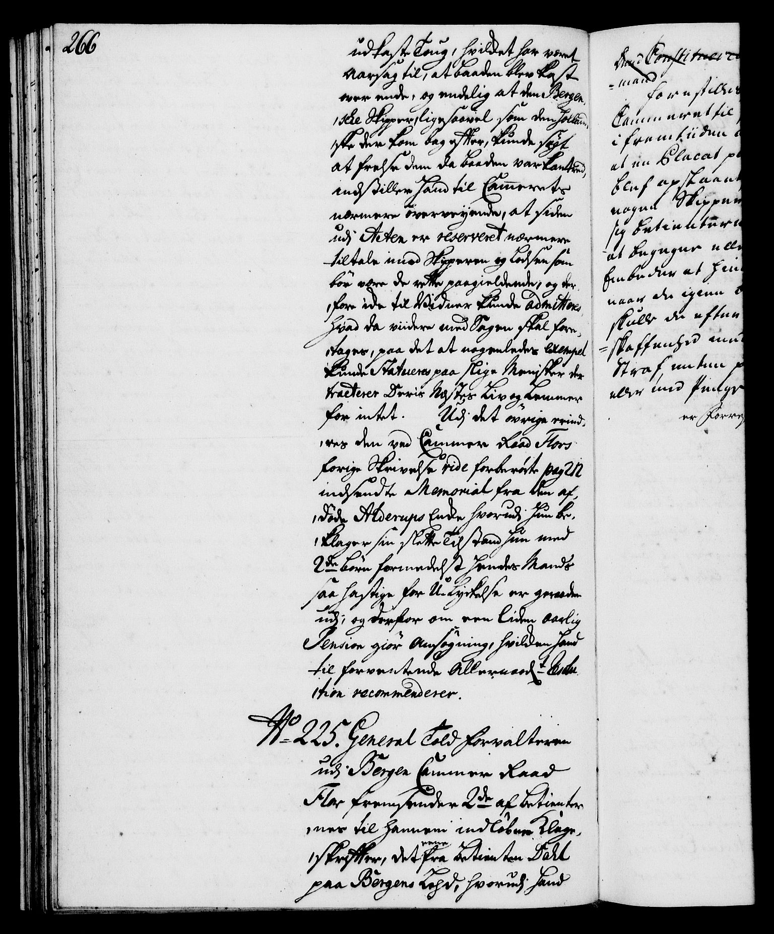 Rentekammeret, Kammerkanselliet, RA/EA-3111/G/Gh/Gha/L0024: Norsk ekstraktmemorialprotokoll (merket RK 53.69), 1742-1743, p. 266