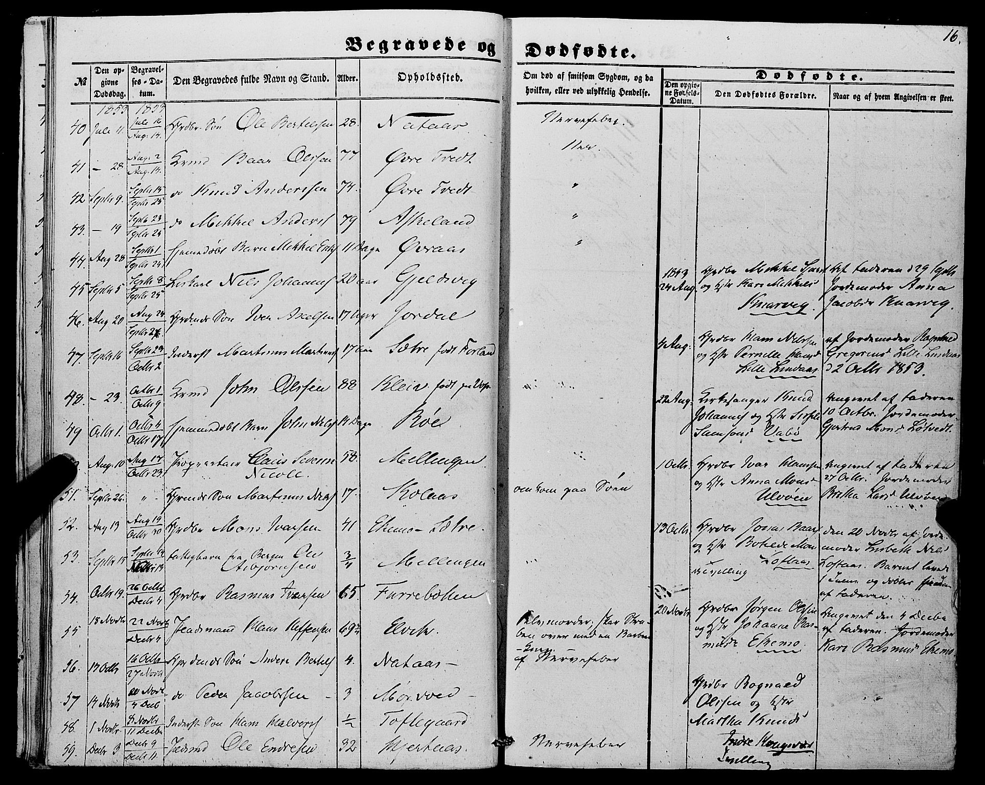 Lindås Sokneprestembete, AV/SAB-A-76701/H/Haa/Haaa/L0015: Parish register (official) no. A 15, 1848-1862, p. 16