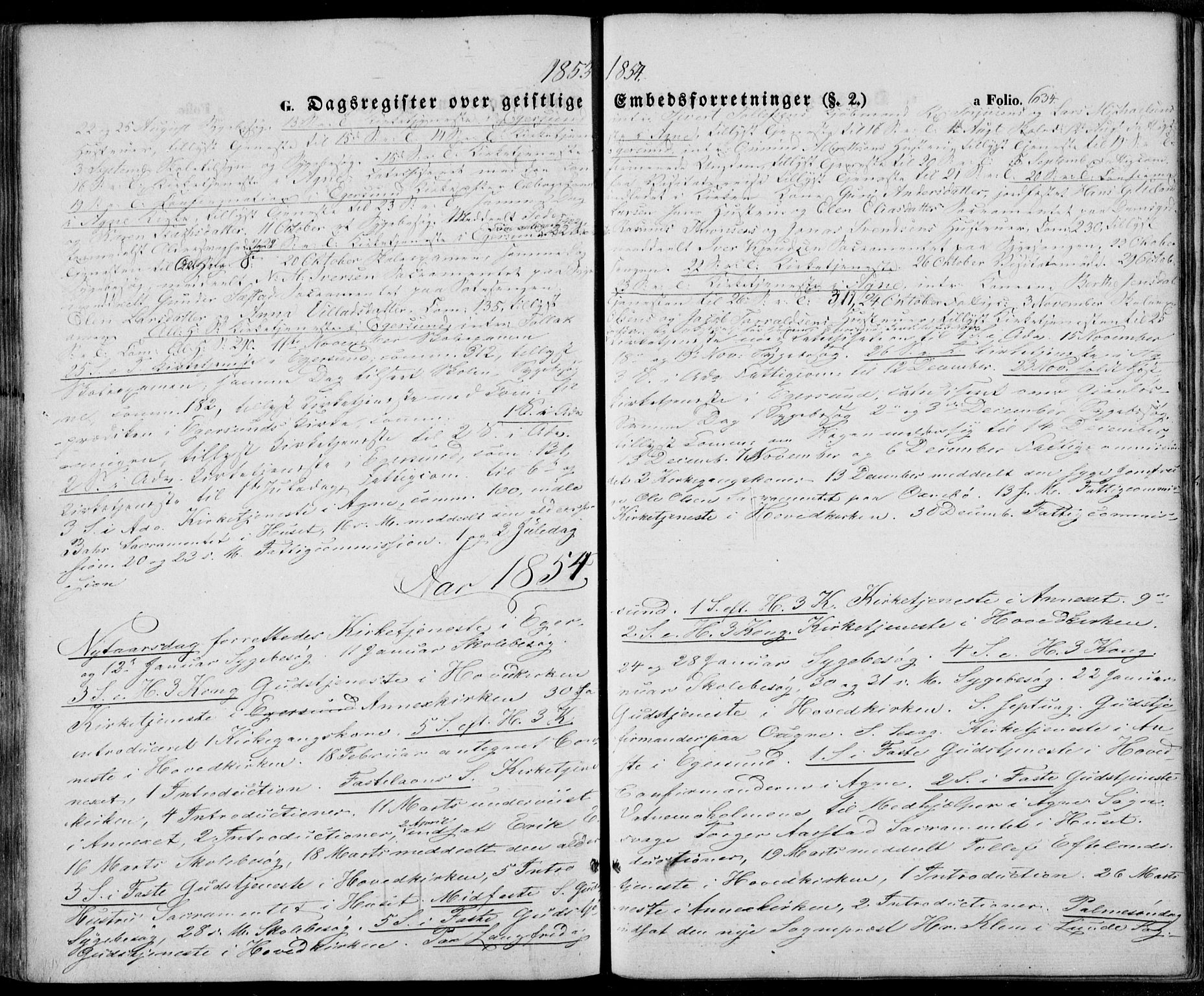Eigersund sokneprestkontor, SAST/A-101807/S08/L0013: Parish register (official) no. A 12.2, 1850-1865, p. 634
