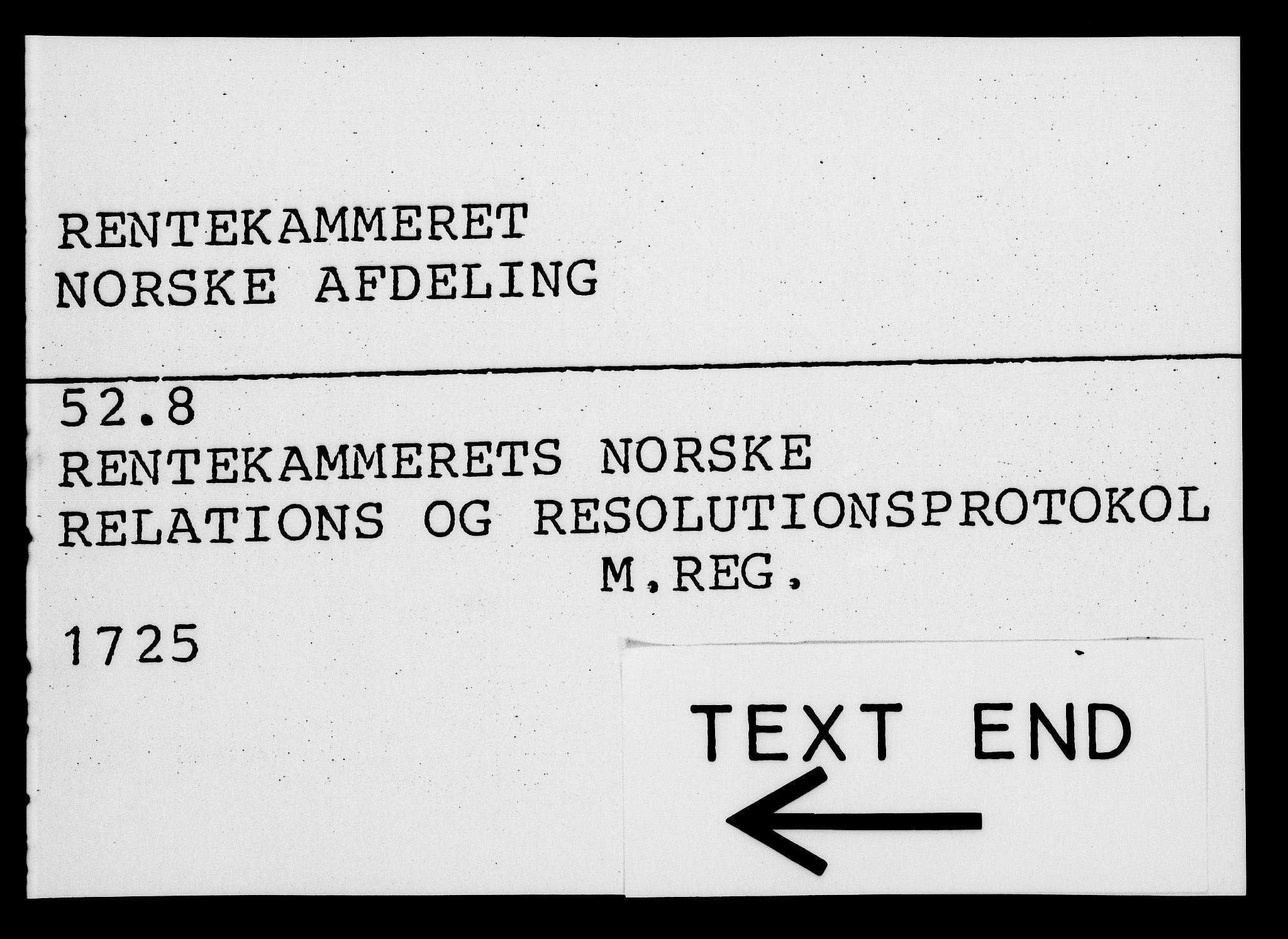 Rentekammeret, Kammerkanselliet, RA/EA-3111/G/Gf/Gfa/L0008: Norsk relasjons- og resolusjonsprotokoll (merket RK 52.8), 1725, p. 1085