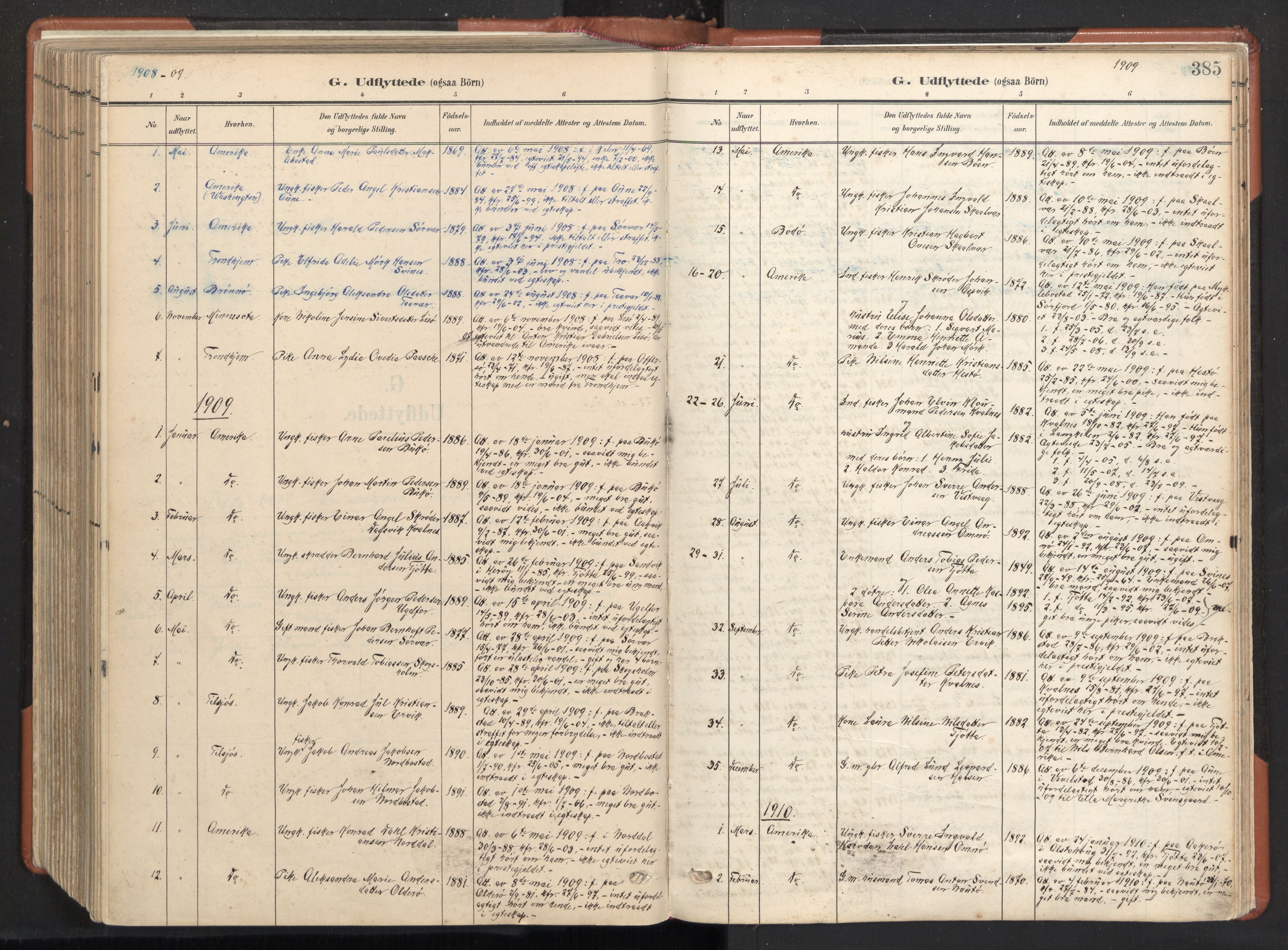 Ministerialprotokoller, klokkerbøker og fødselsregistre - Nordland, SAT/A-1459/817/L0265: Parish register (official) no. 817A05, 1908-1944, p. 385