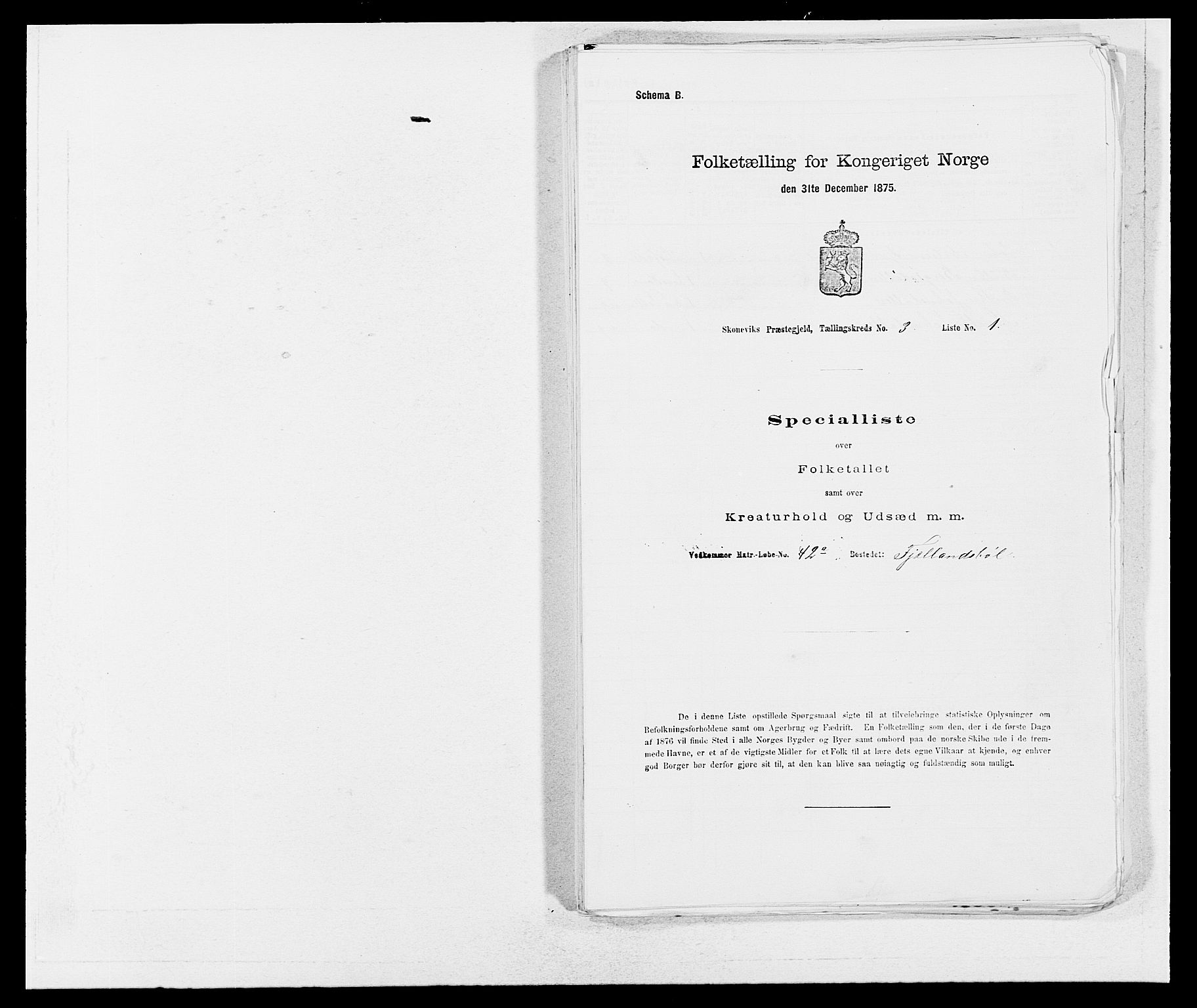 SAB, 1875 census for 1212P Skånevik, 1875, p. 235