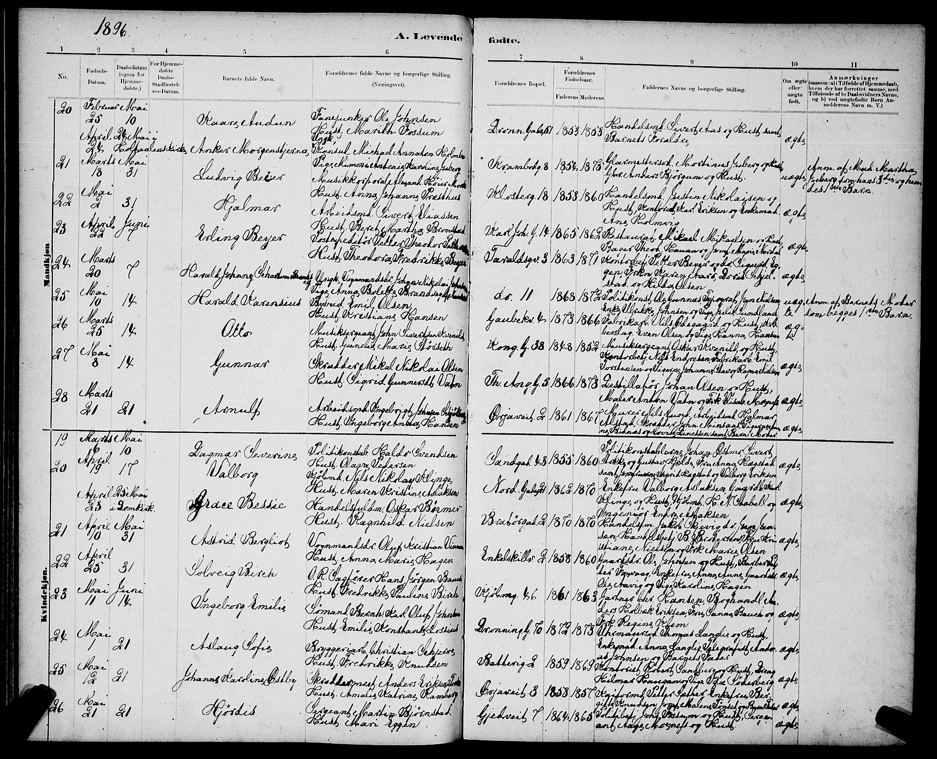 Ministerialprotokoller, klokkerbøker og fødselsregistre - Sør-Trøndelag, AV/SAT-A-1456/602/L0143: Parish register (copy) no. 602C11, 1878-1902