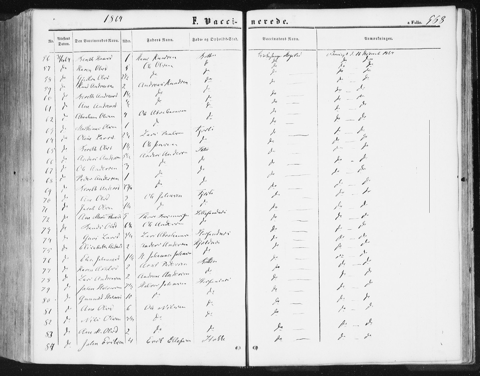 Ministerialprotokoller, klokkerbøker og fødselsregistre - Møre og Romsdal, AV/SAT-A-1454/578/L0905: Parish register (official) no. 578A04, 1859-1877, p. 568