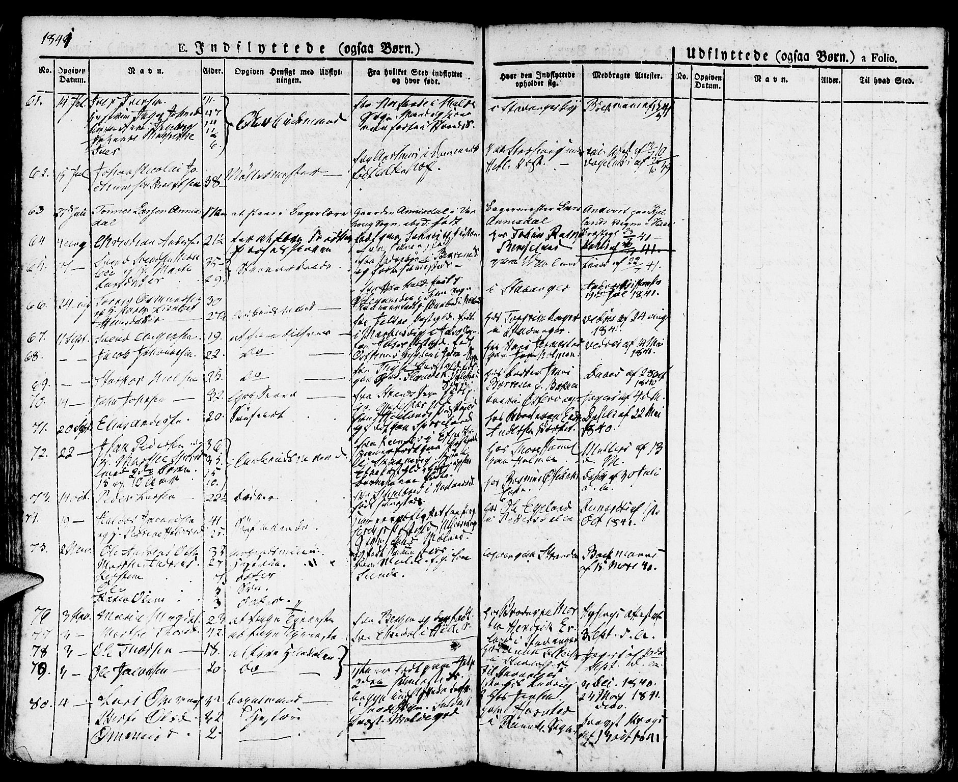 Domkirken sokneprestkontor, SAST/A-101812/001/30/30BA/L0011: Parish register (official) no. A 11, 1832-1856