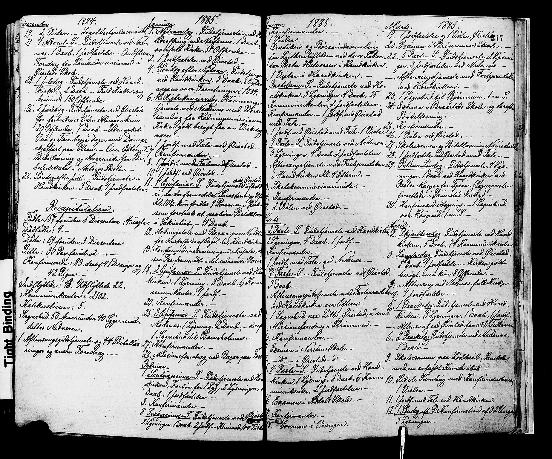 Øyestad sokneprestkontor, AV/SAK-1111-0049/F/Fa/L0016: Parish register (official) no. A 16, 1874-1886, p. 517