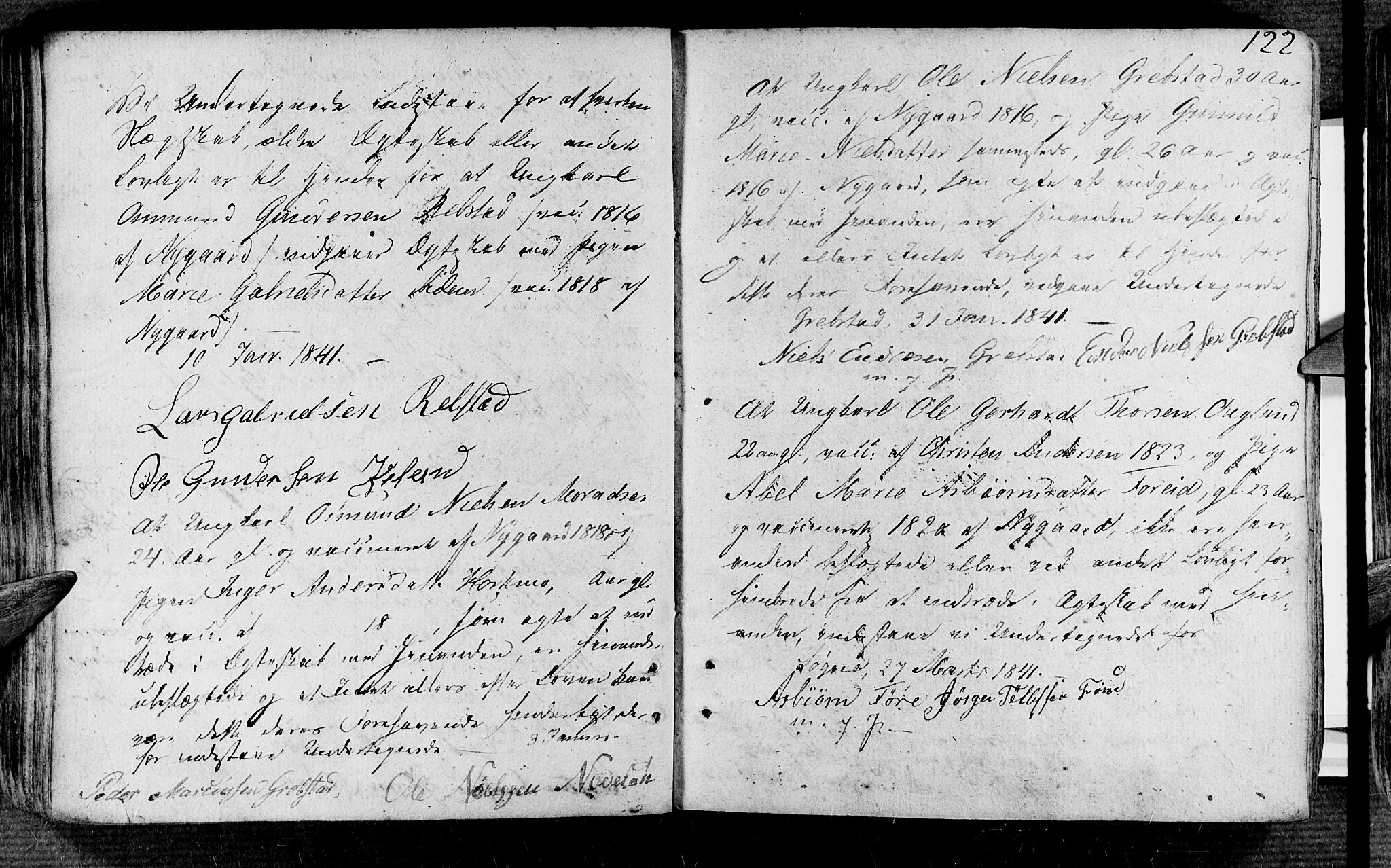 Søgne sokneprestkontor, SAK/1111-0037/F/Fa/Fab/L0007: Parish register (official) no. A 7, 1791-1851, p. 122